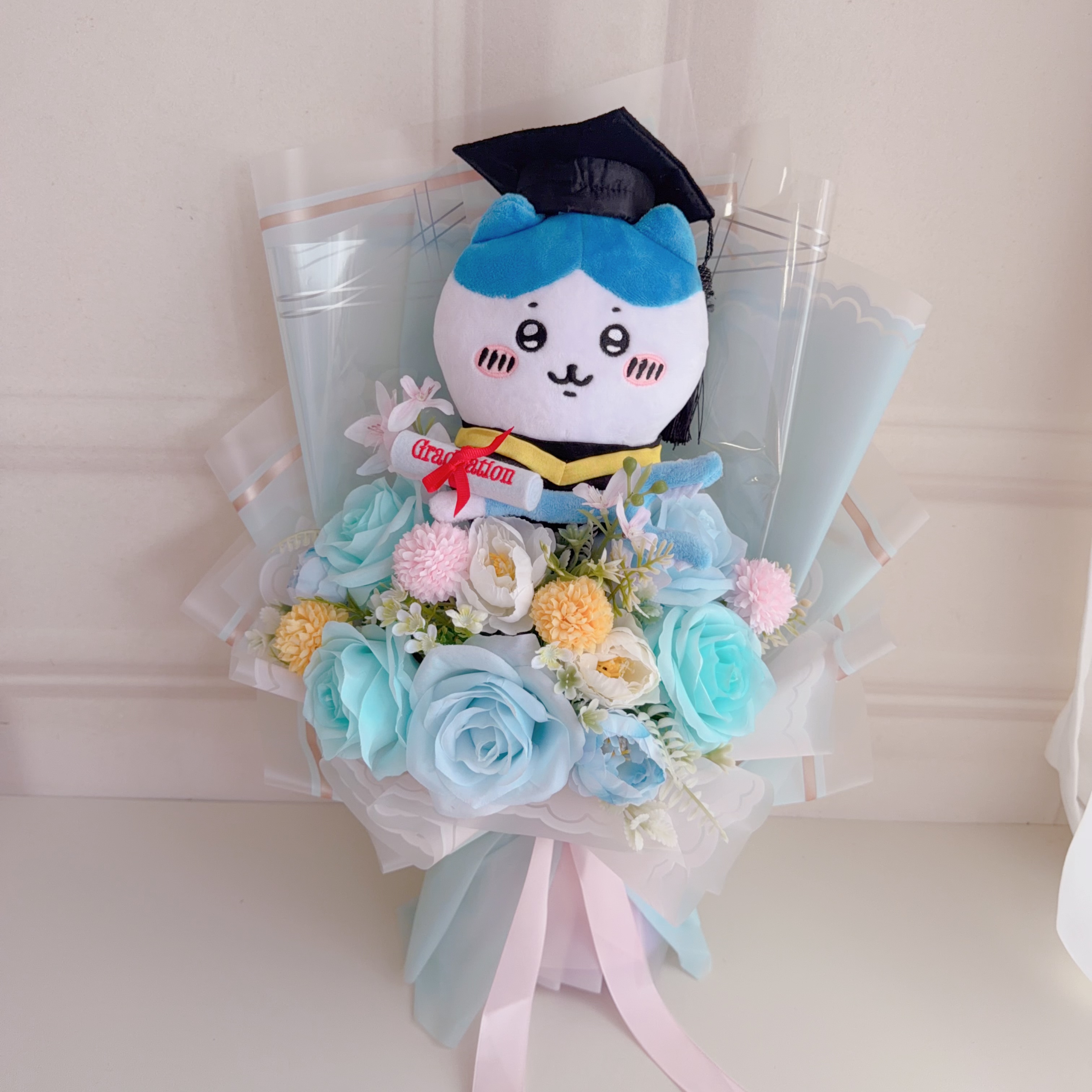 (現貨)chiikawa 小八畢業公仔花束
