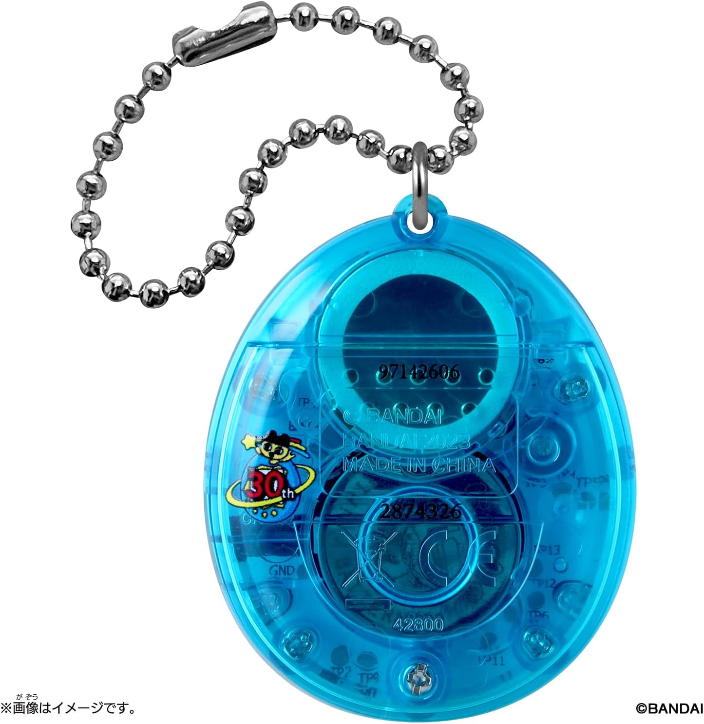 (預訂訂金 $100) (總價 $134) Bandai Original Tamagotchi Gen 1 Skeleton 他媽哥池 30週年初代機 透明藍色 (行版) 