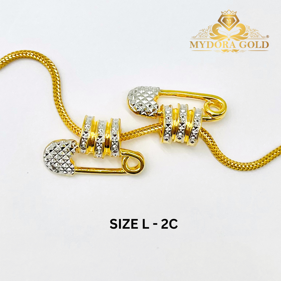 MYDORA Tube Bead Fesyen Safety Pin (5G) l EMAS 916/22K