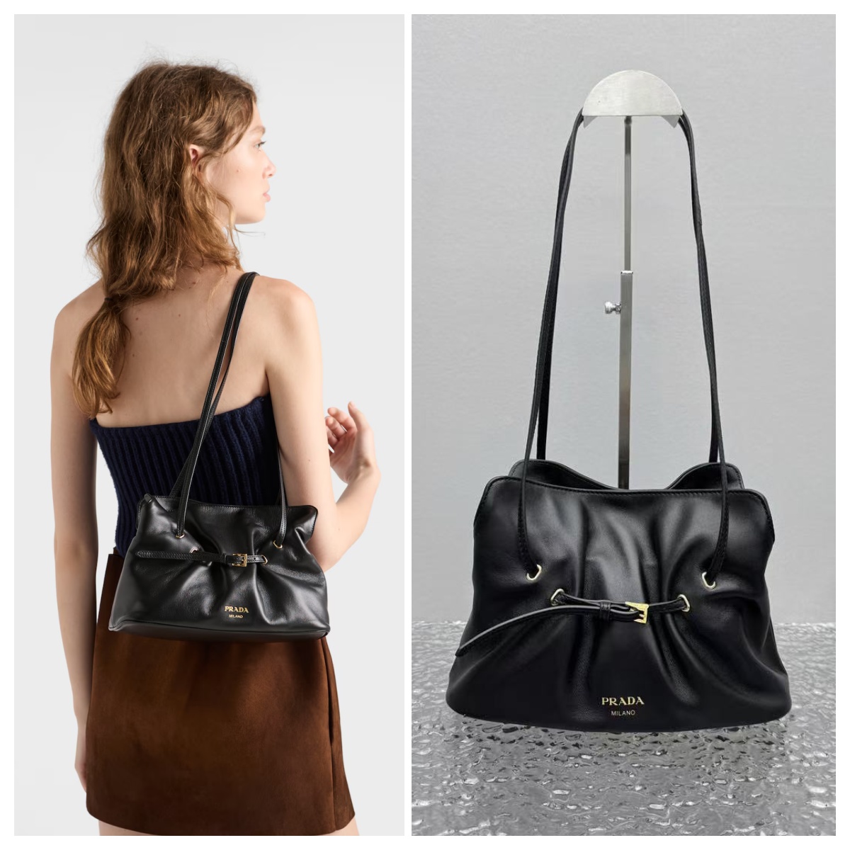 【頂級原單】PRADA Dada Small Nappa Leather Bag 細號雲朵包