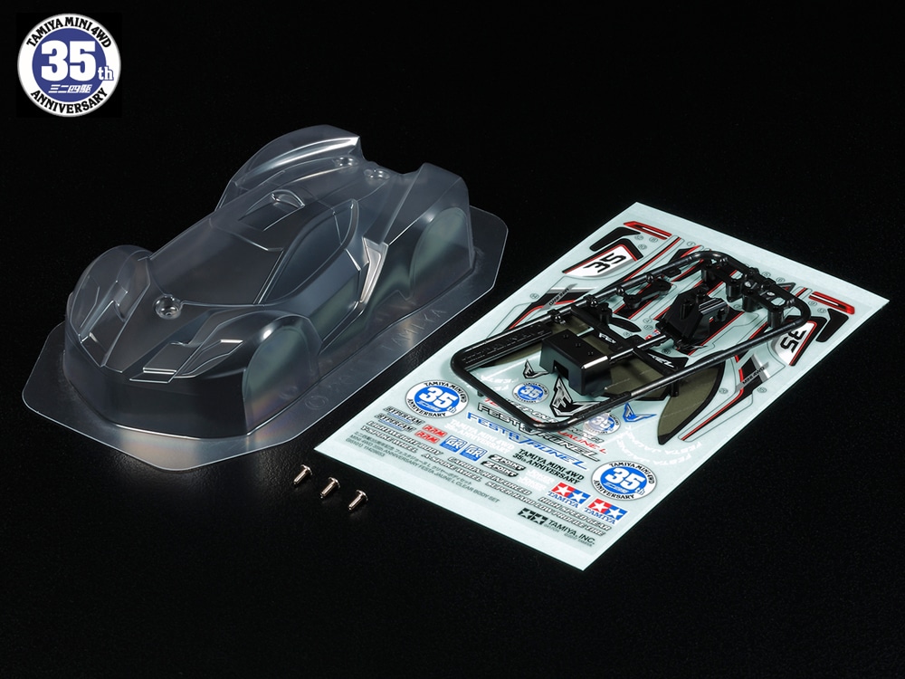 MINI 4WD 35th ANNIVERSARY FESTA JAUNE L CLEAR BODY SET