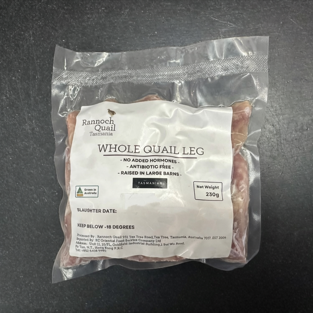 「預購」澳洲無激素鵪鶉髀（230g）