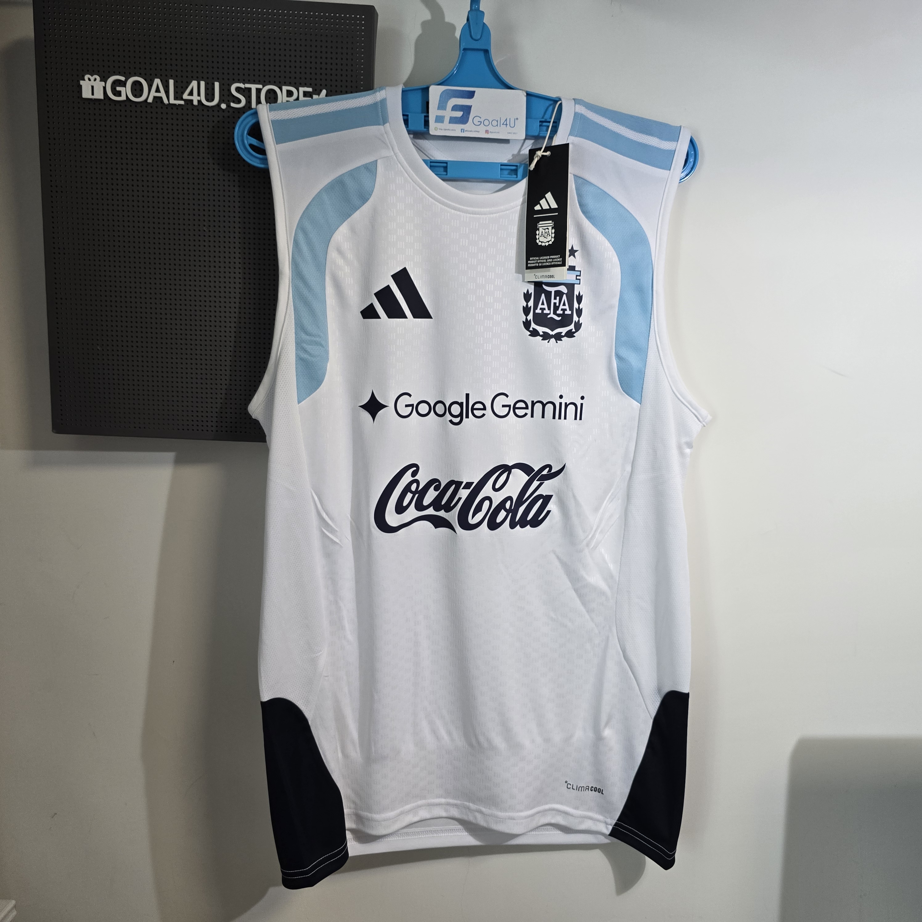 Adidas Argentina 阿根廷 2025-26 Tiro 白色訓練背心 JY7037