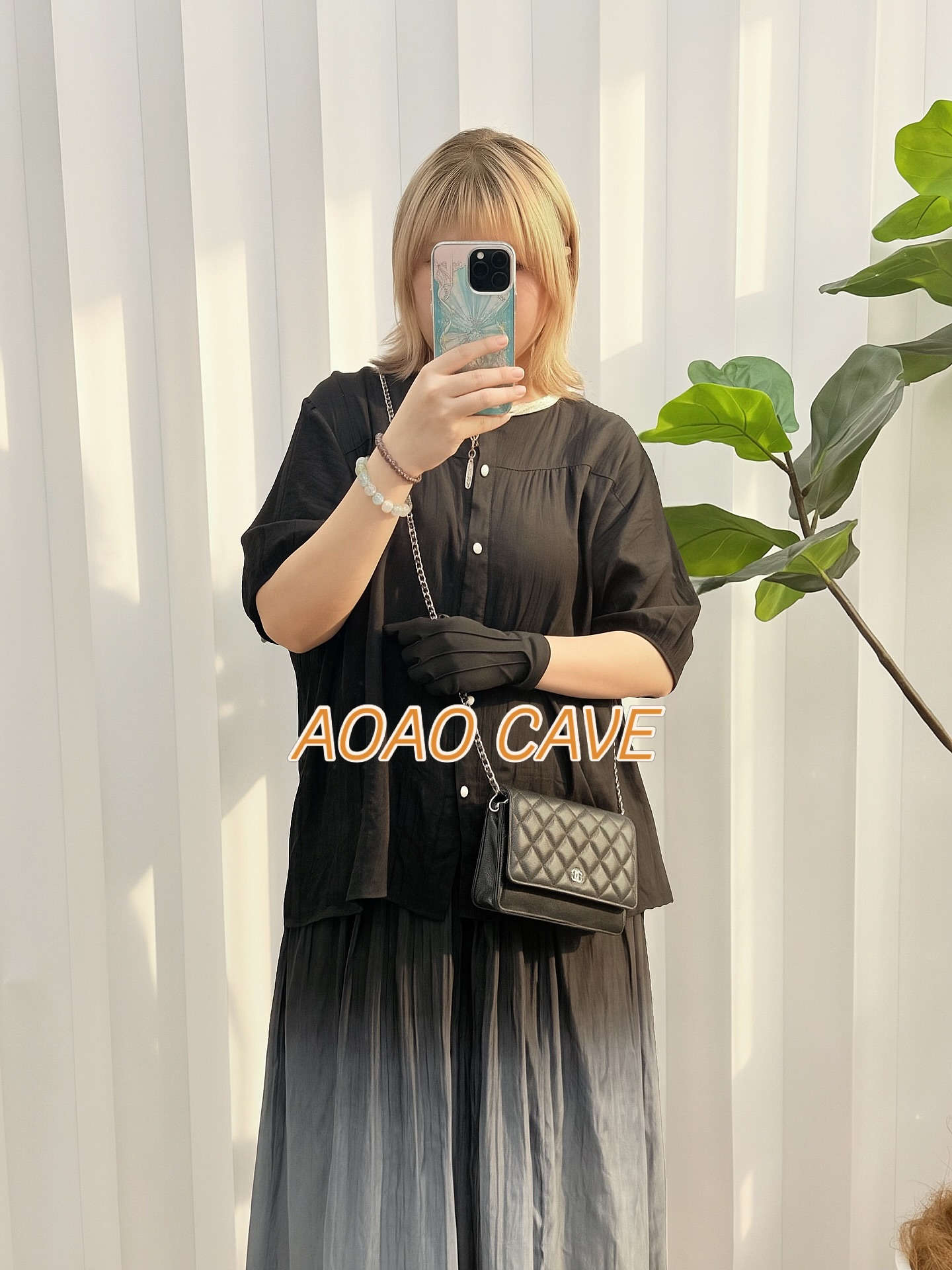 CHANEL 👜 PRE OWNED 🛍️黑銀荔枝皮 全套有單 專門店單