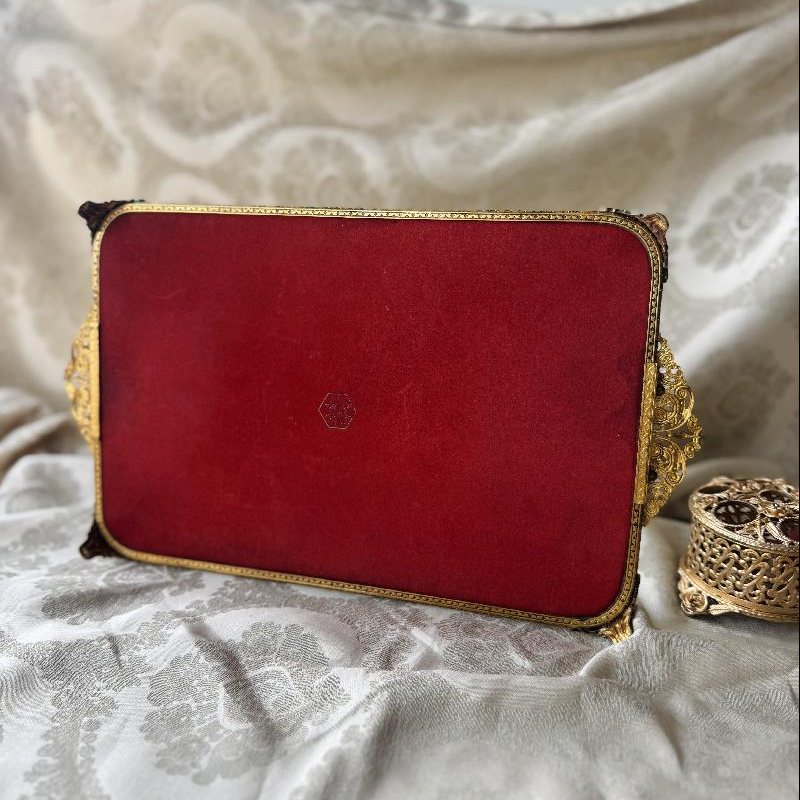 Vintage c.a. 1940-50s Made in England Regent of London Mirror Tray Vanity Tray- 20 x 30cm (MT2496)