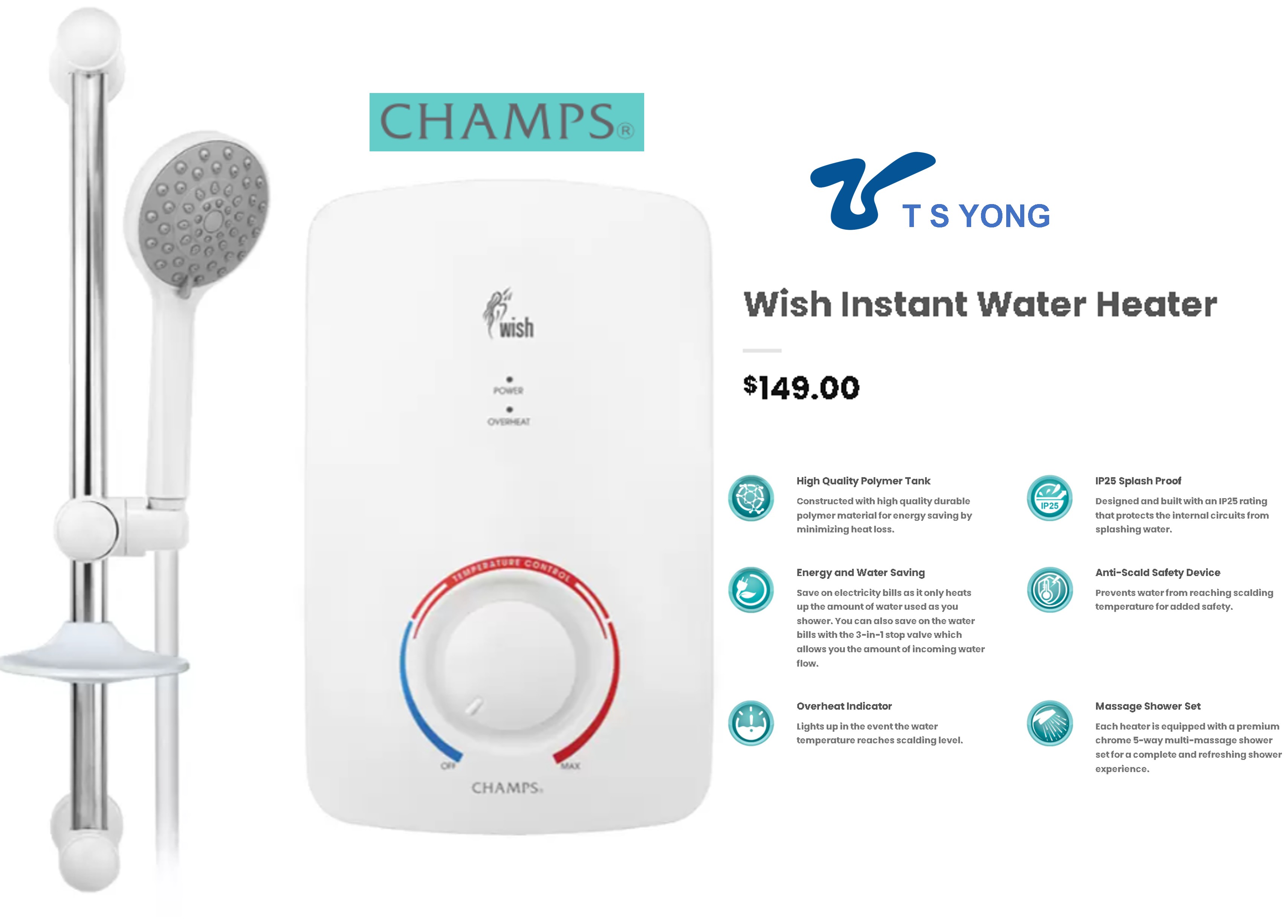 Champ Wish Instant Water Heater