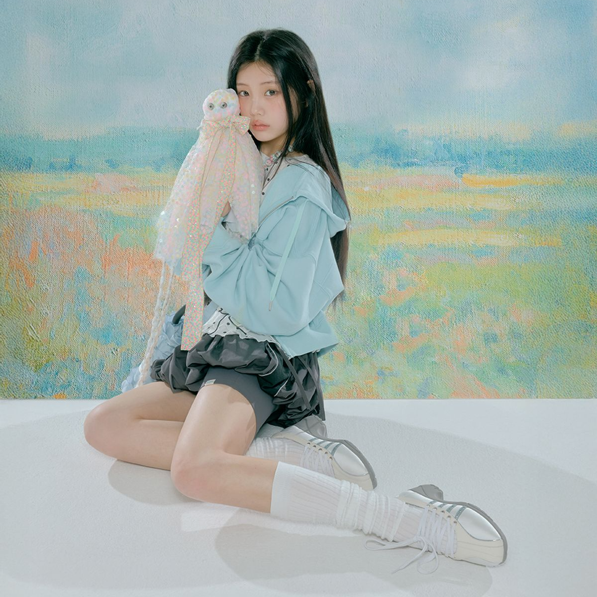 [Rockfish Weatherwear x ILLIT] BLISS HEEL LACEUP SNEAKERS - WHITE (2色)