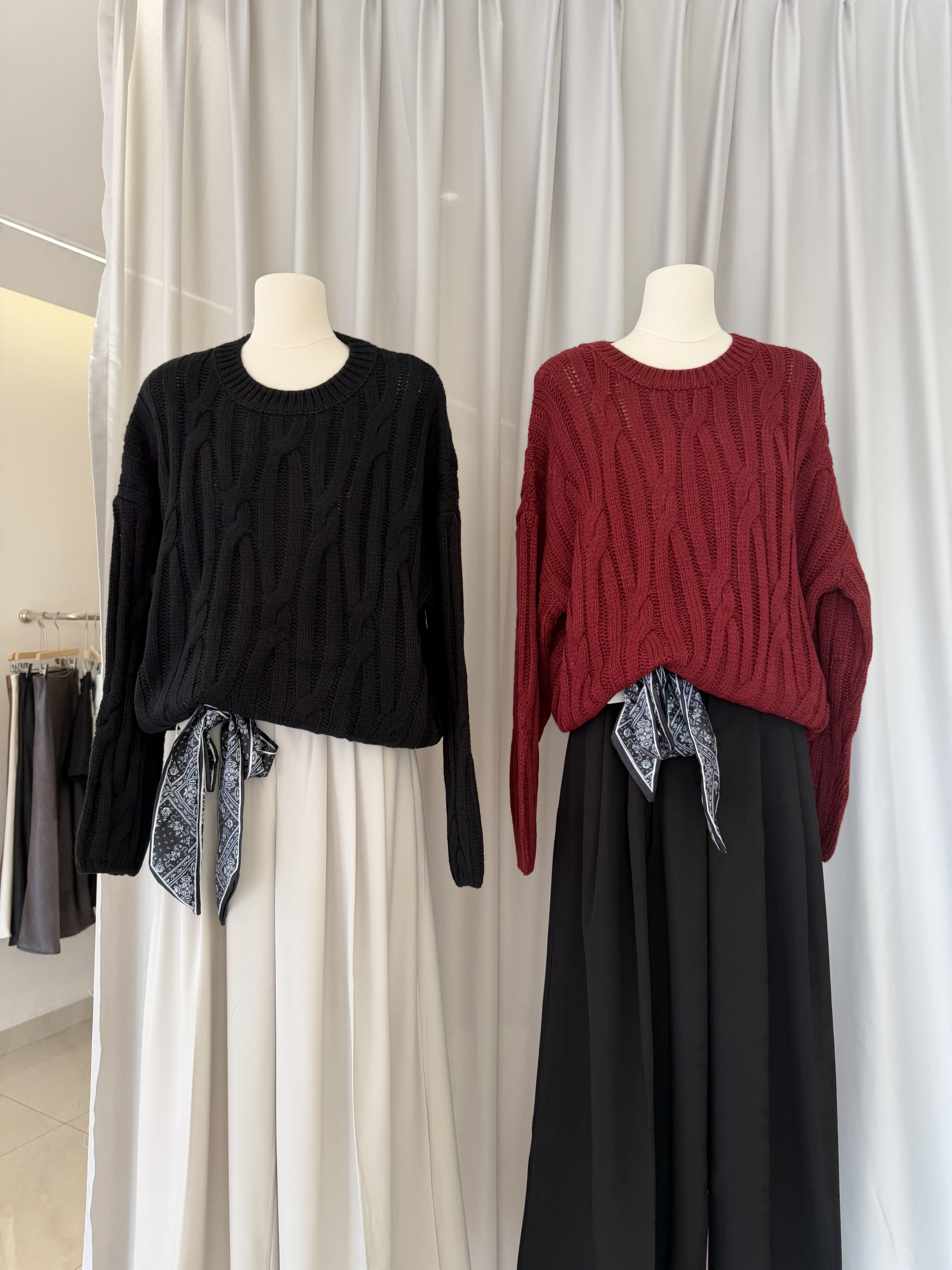 6616 韩系慵懒风针织长袖