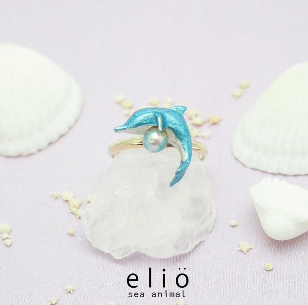Elio海豚戒指Ael-028