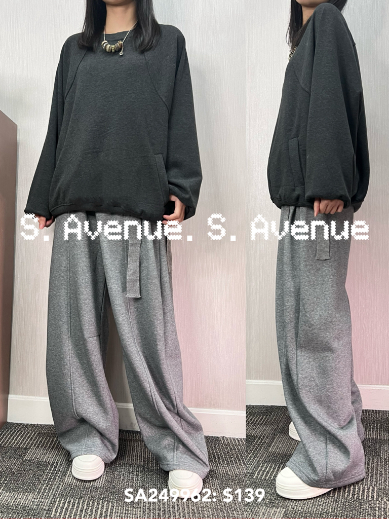 SA249962: 長袖側雙袋衞衣