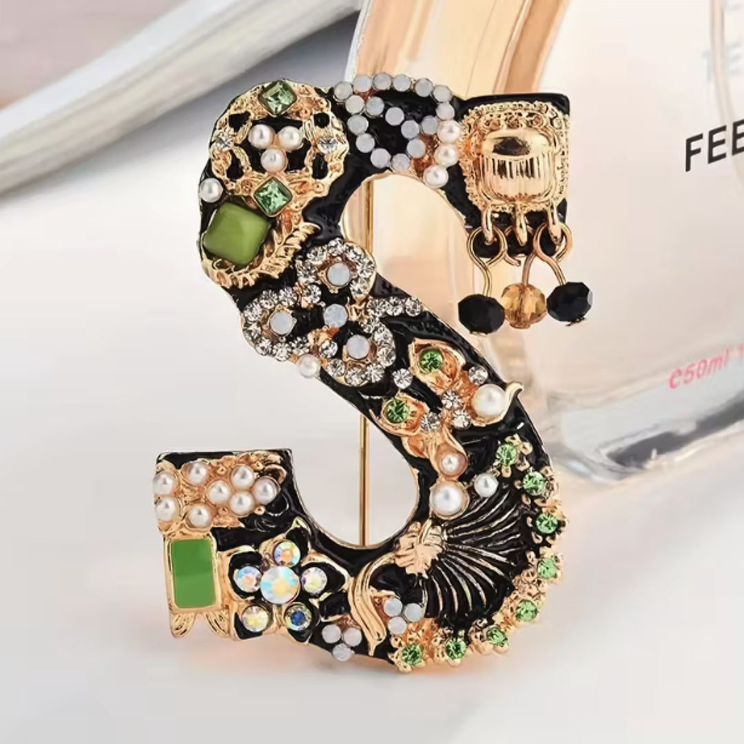 Alphabet Brooch