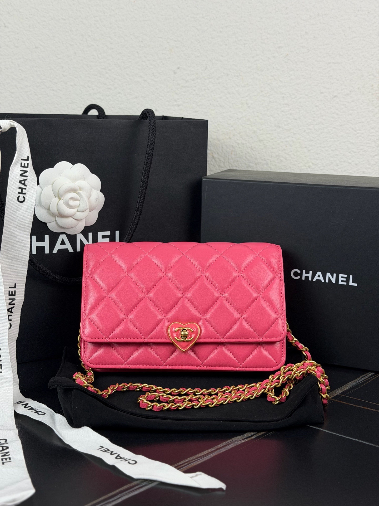 【預訂貨品】CHANEL 23s 粉色小羊皮 woc💳芯 片款