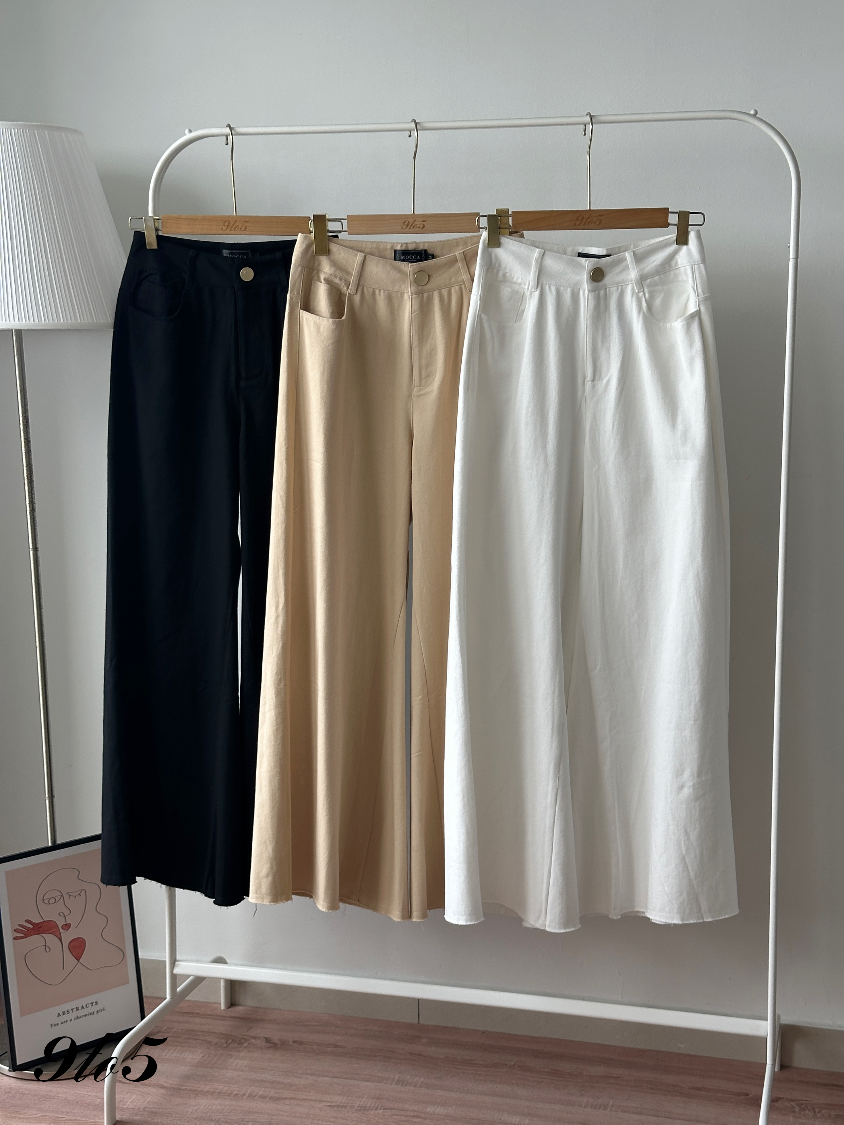 S1954 Long Flared Pants - 3 Colors 