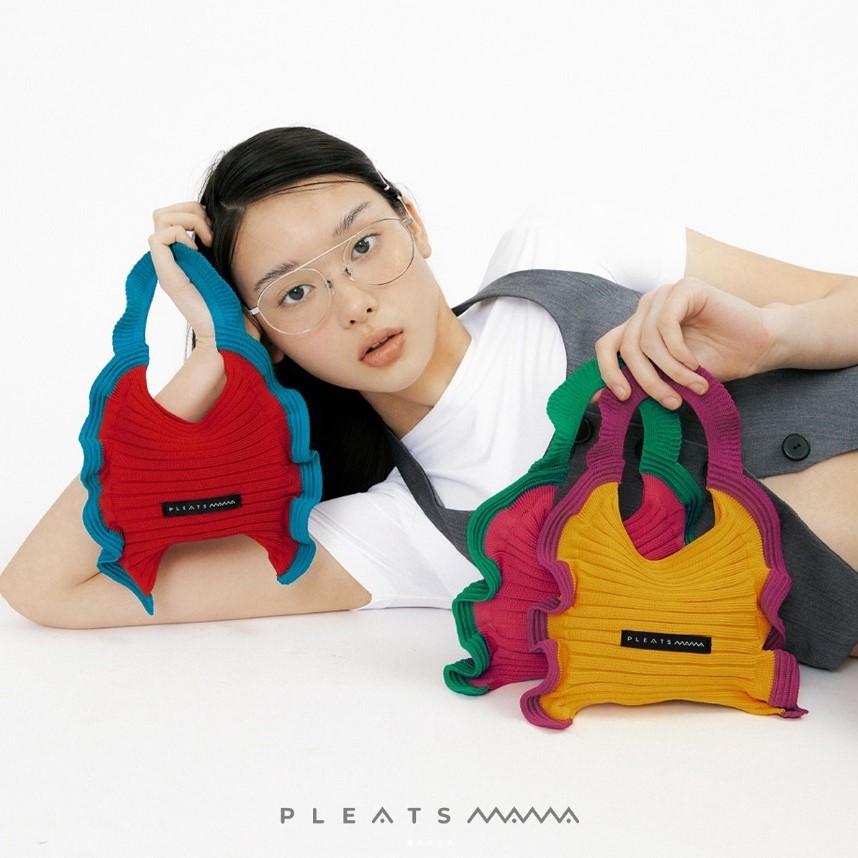 PLEATSMAMA Ruffle Mini Tote Bag (4色)