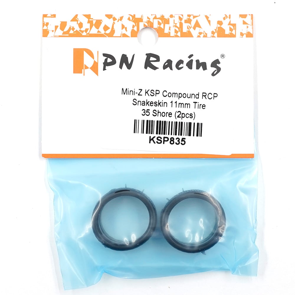 PN Racing KSP Compound RCP Snakeskin 11mm Tire 35 Shore 2 pcs For Mini-Z  KSP835