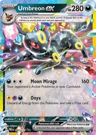 Pokemon  TCG Prismatic Evolutions - Umbreon EX-060/131