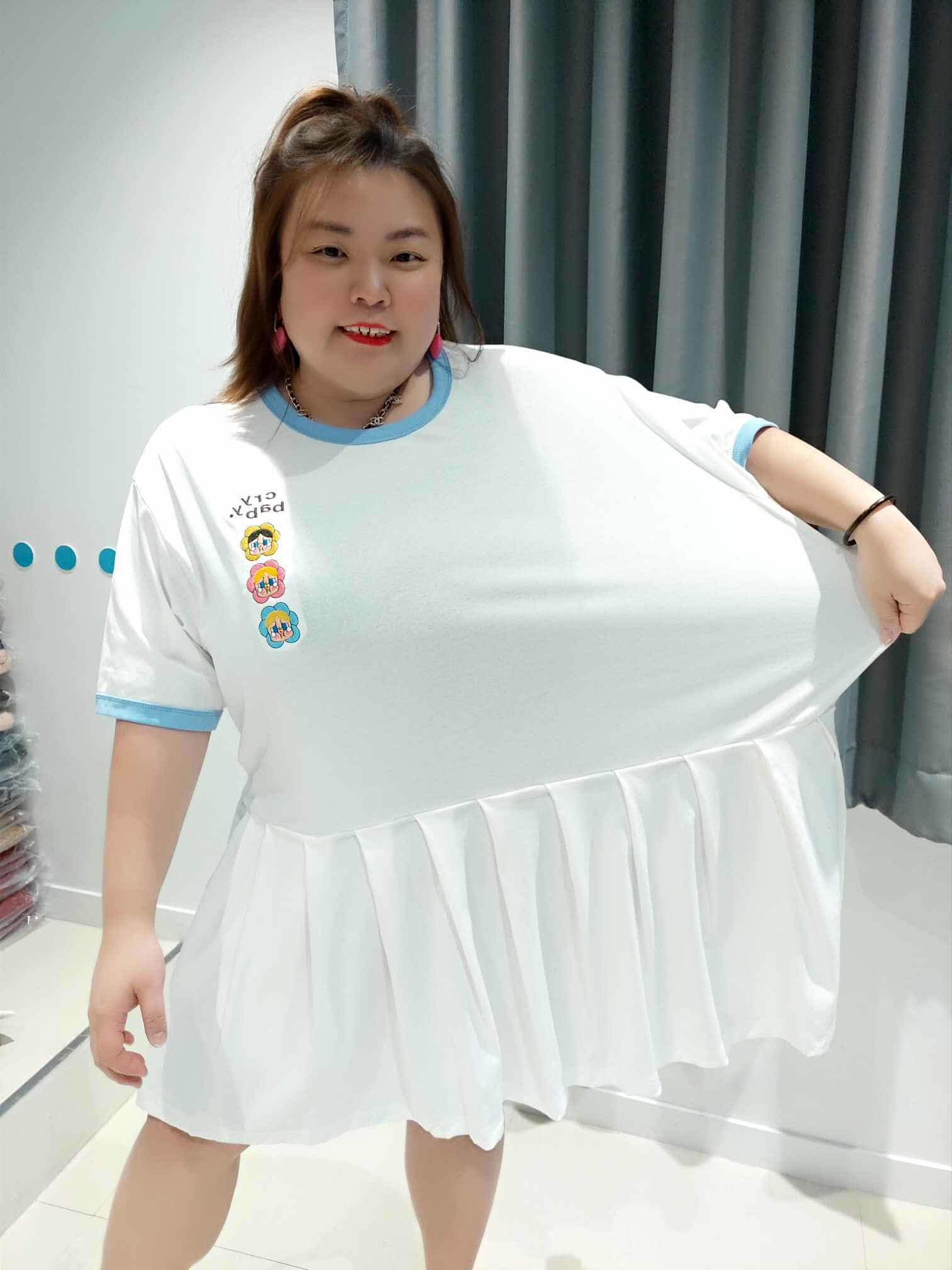 DOC03 CRYBABY百褶裙摆连身裙