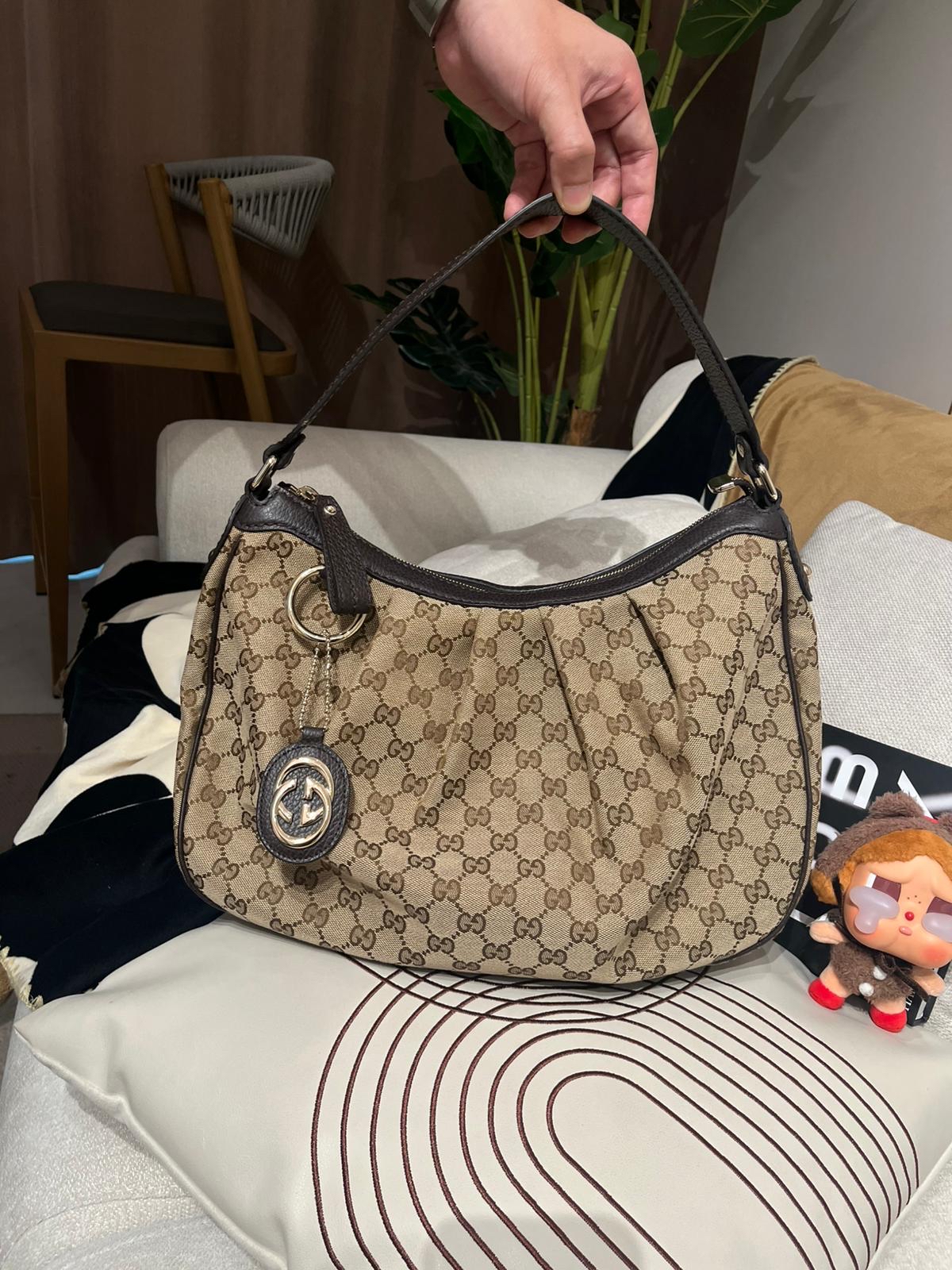 Gucci hobo gg Hobo bag  100%Authentic ,98%new✅dust bag 