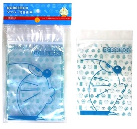 [現貨] [日本直送] 多啦A夢 ZIPPER BAG 15枚 {TF720938}