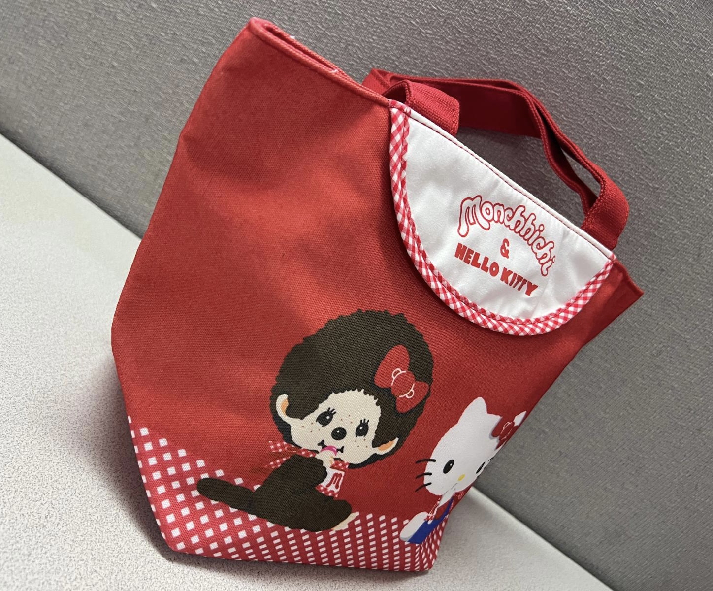 🎌日本直送🎌 Hello Kitty x Monchhichi 帆布手挽袋