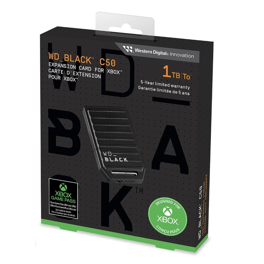 (🔥FLASH SALE🔥) Western Digital WD Black C50 Official SSD Expansion Card for Xbox Series X|S (512GB/1TB/2TB)