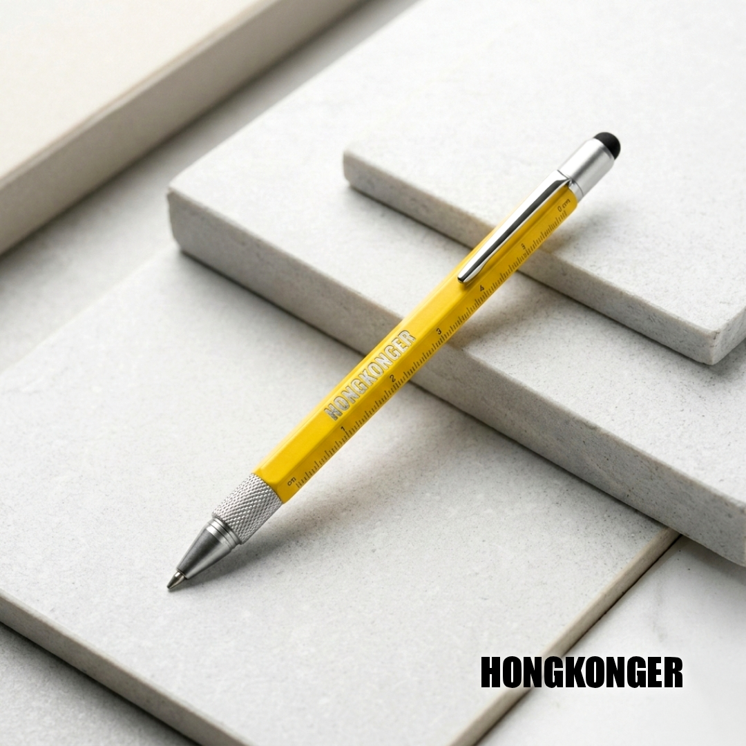 HONGKONGER 多功能6合1金屬筆萬用筆