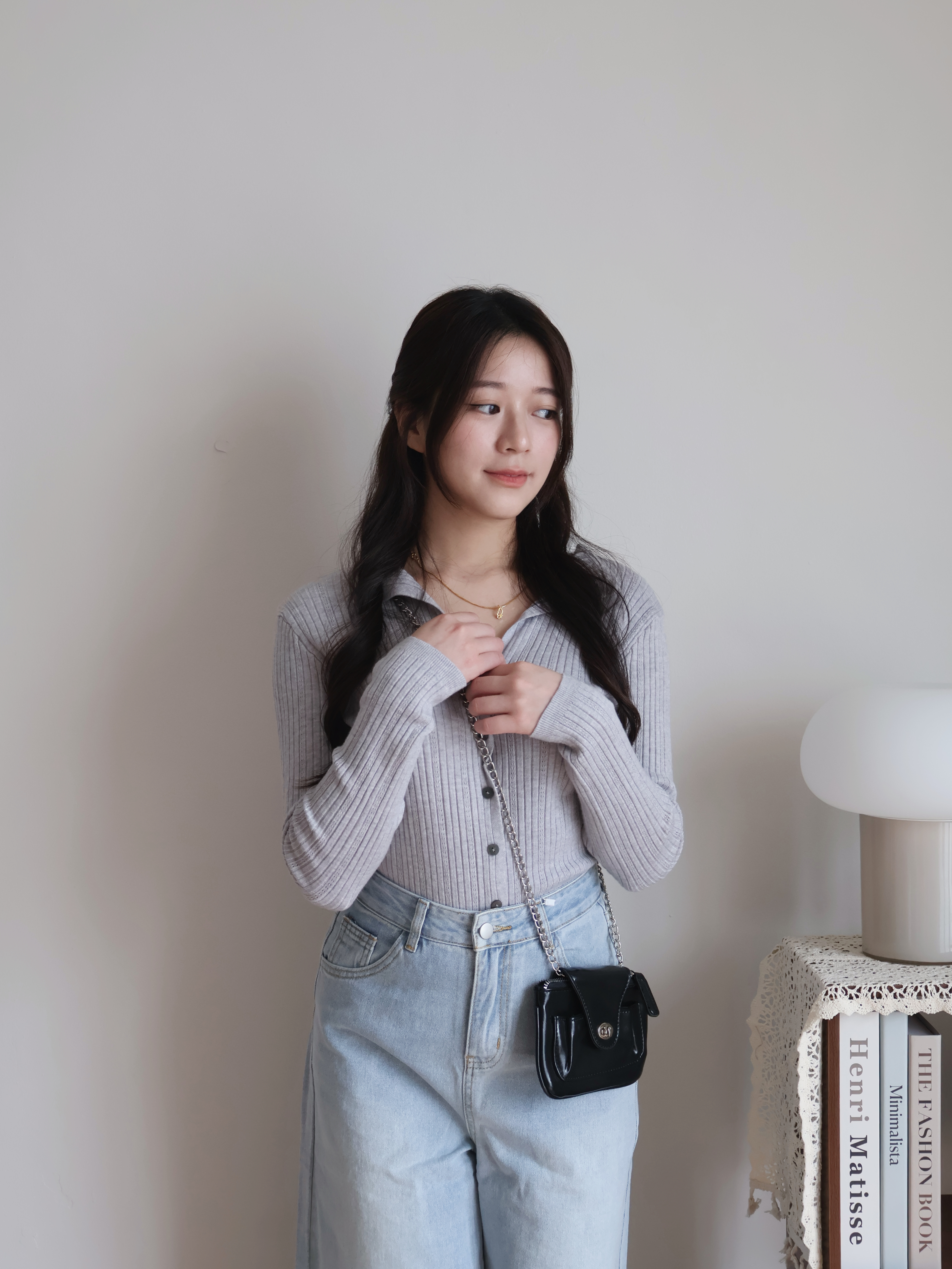 Quinn Knitted Cardigan | Grey