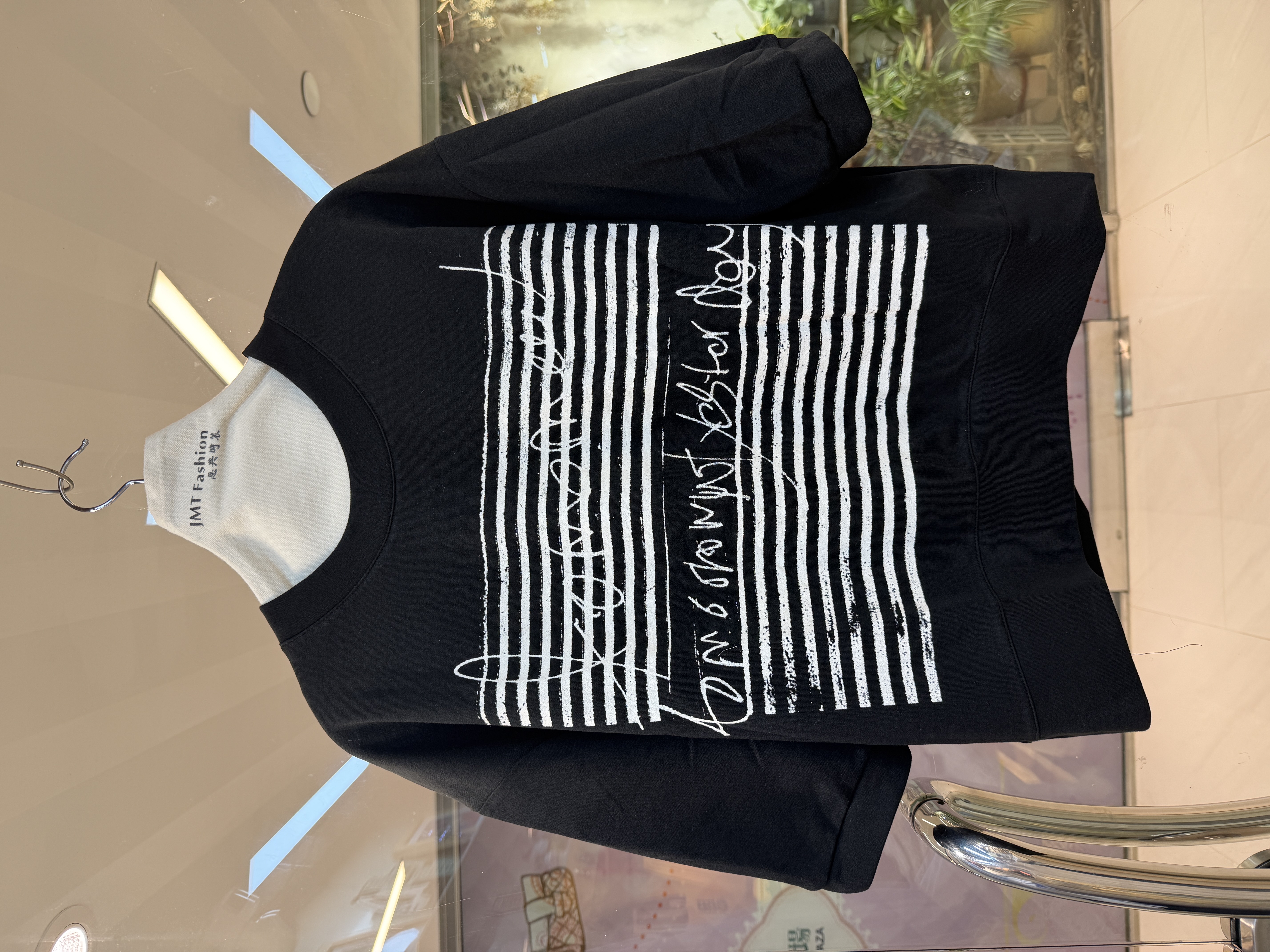 韓國心口間英文字衫 M497 03no23230