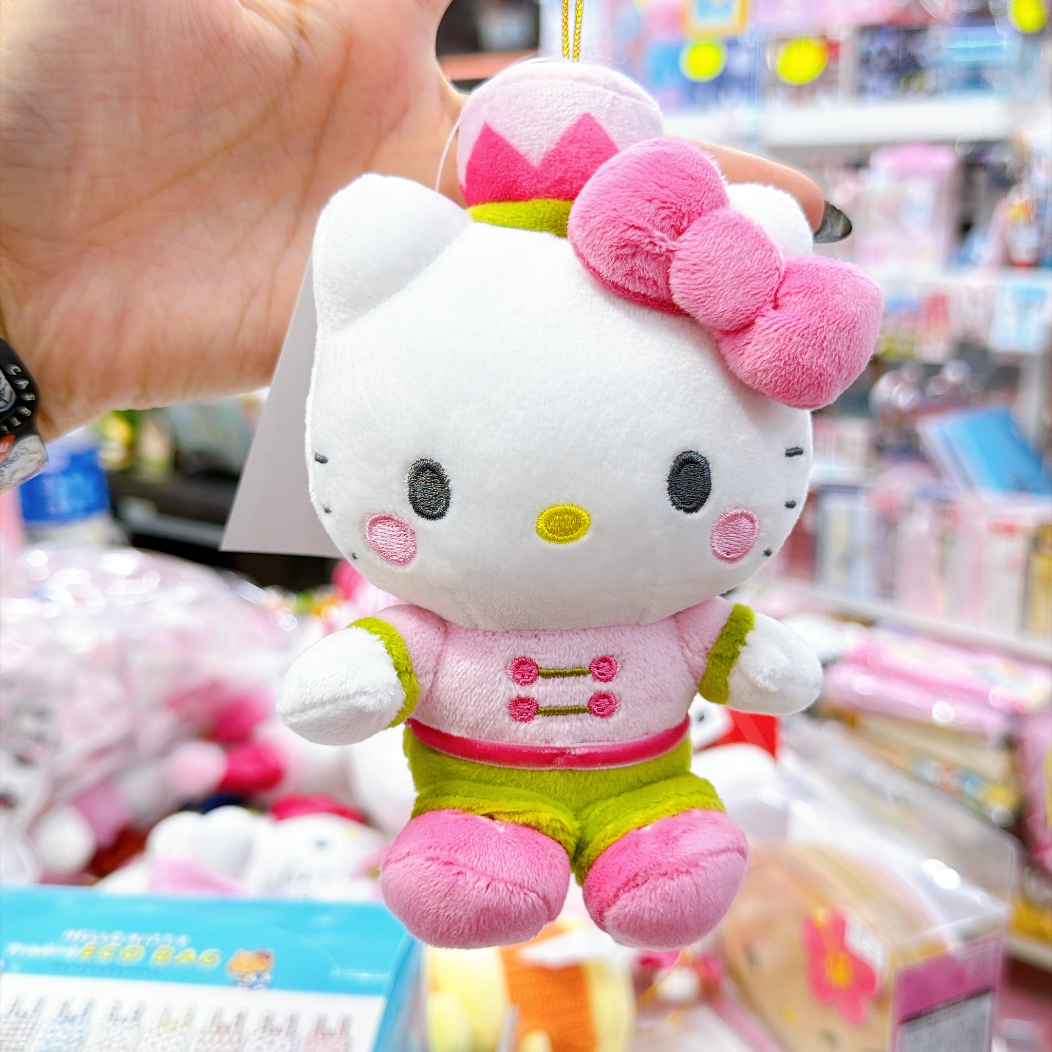 原裝行貨 Kitty粉紅聖誕節系列薑餅人公仔掛飾