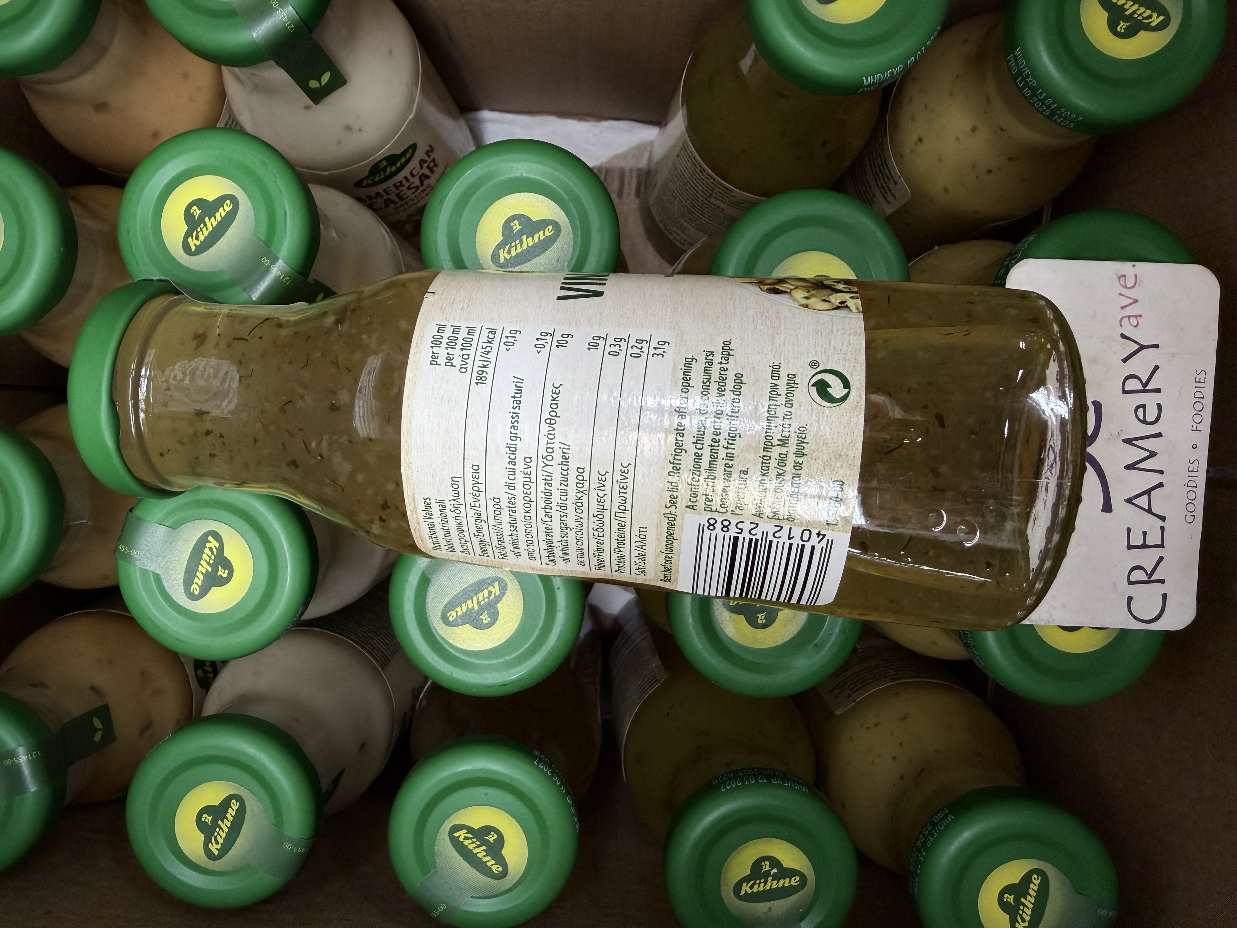 德國冠利油醋汁（香草）沙律醬Germany Kühne Vinaigretta Fine Herbs Dressing 250ml