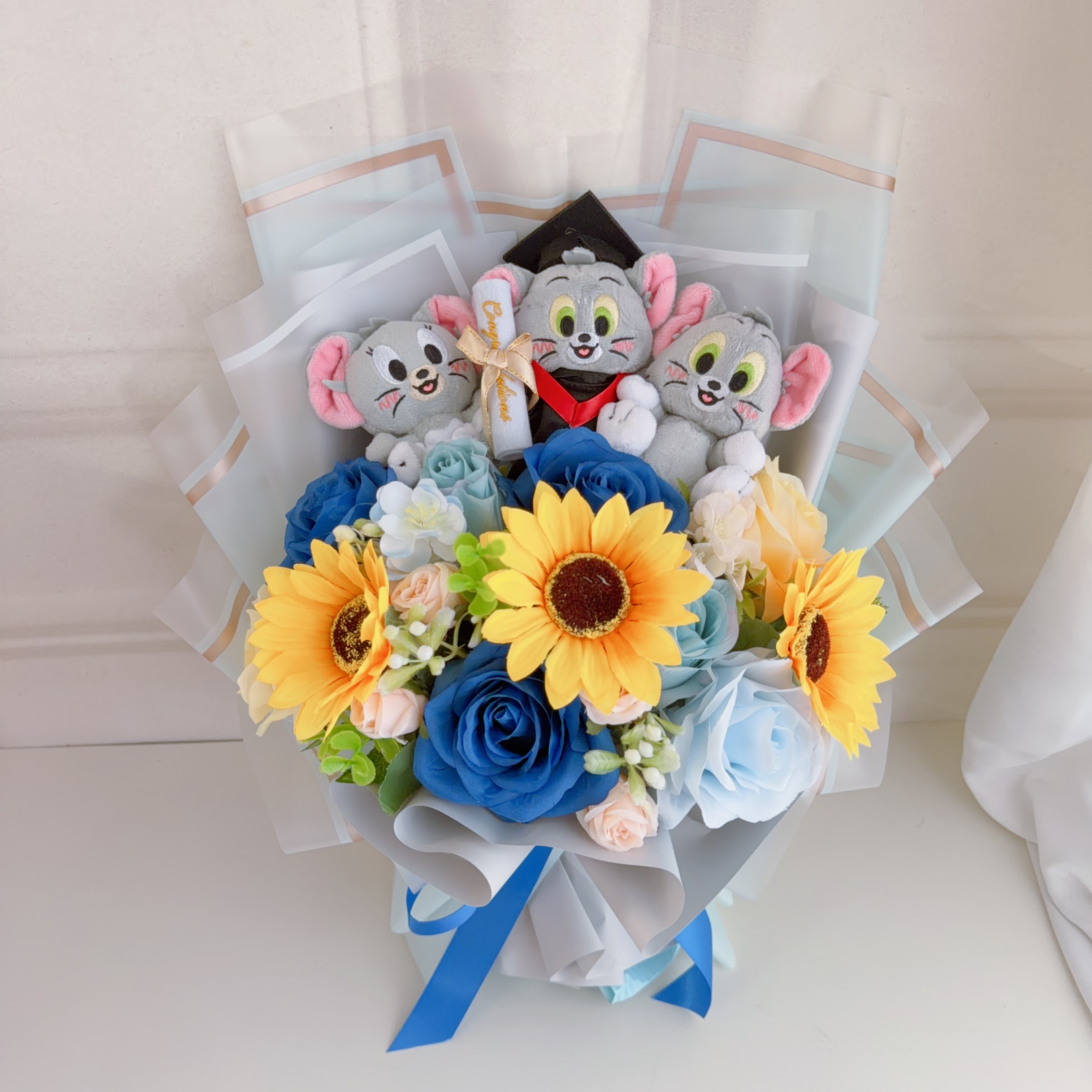 (現貨)Tom畢業公仔花束🎓