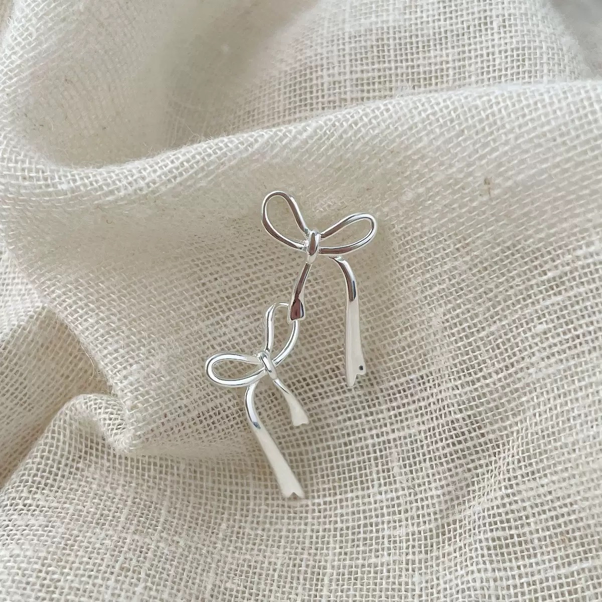 韩版蝴蝶结耳钉