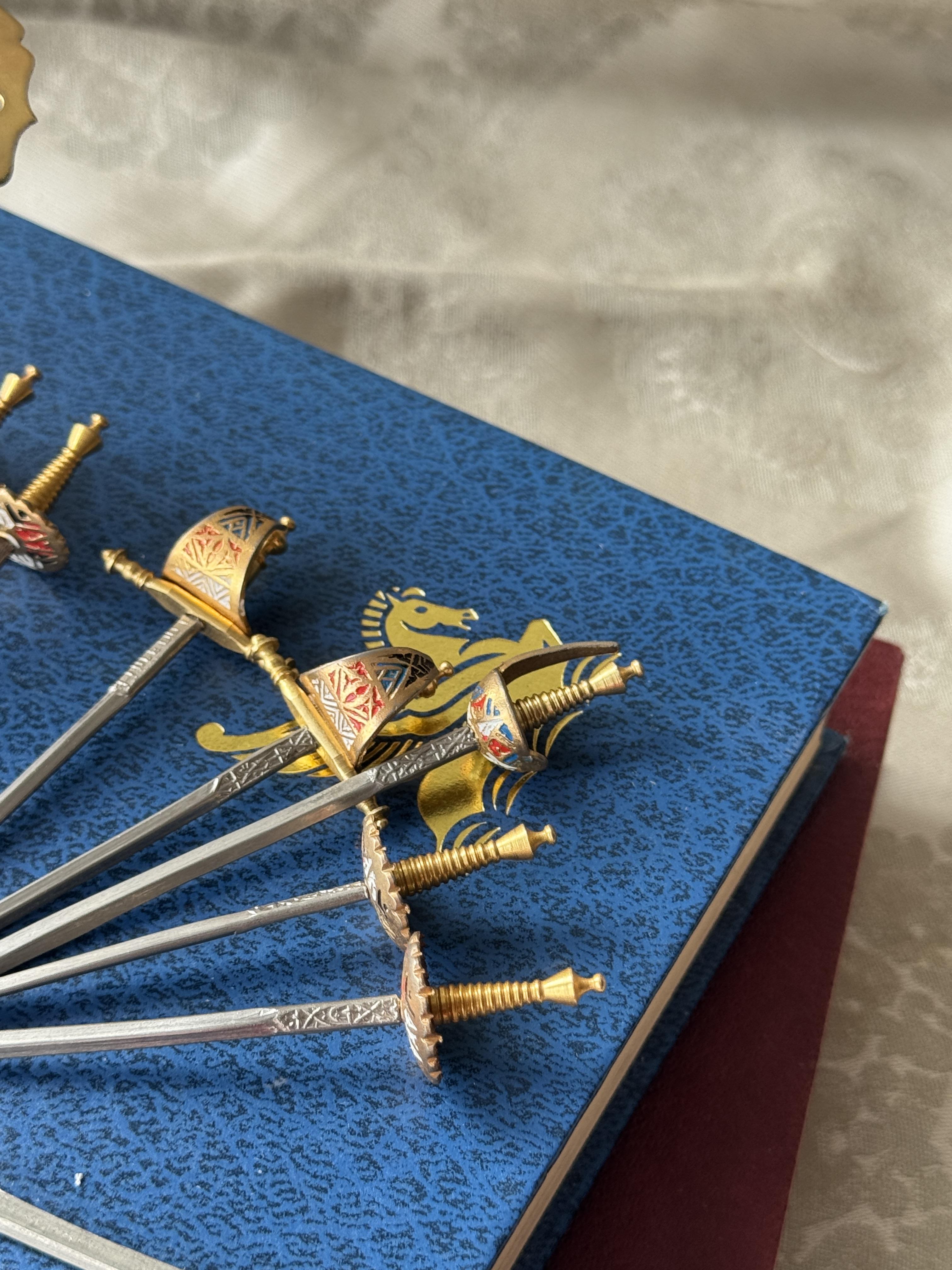 Vintage Spanish Toledo Sword Fruit Stick Set (MT2497)