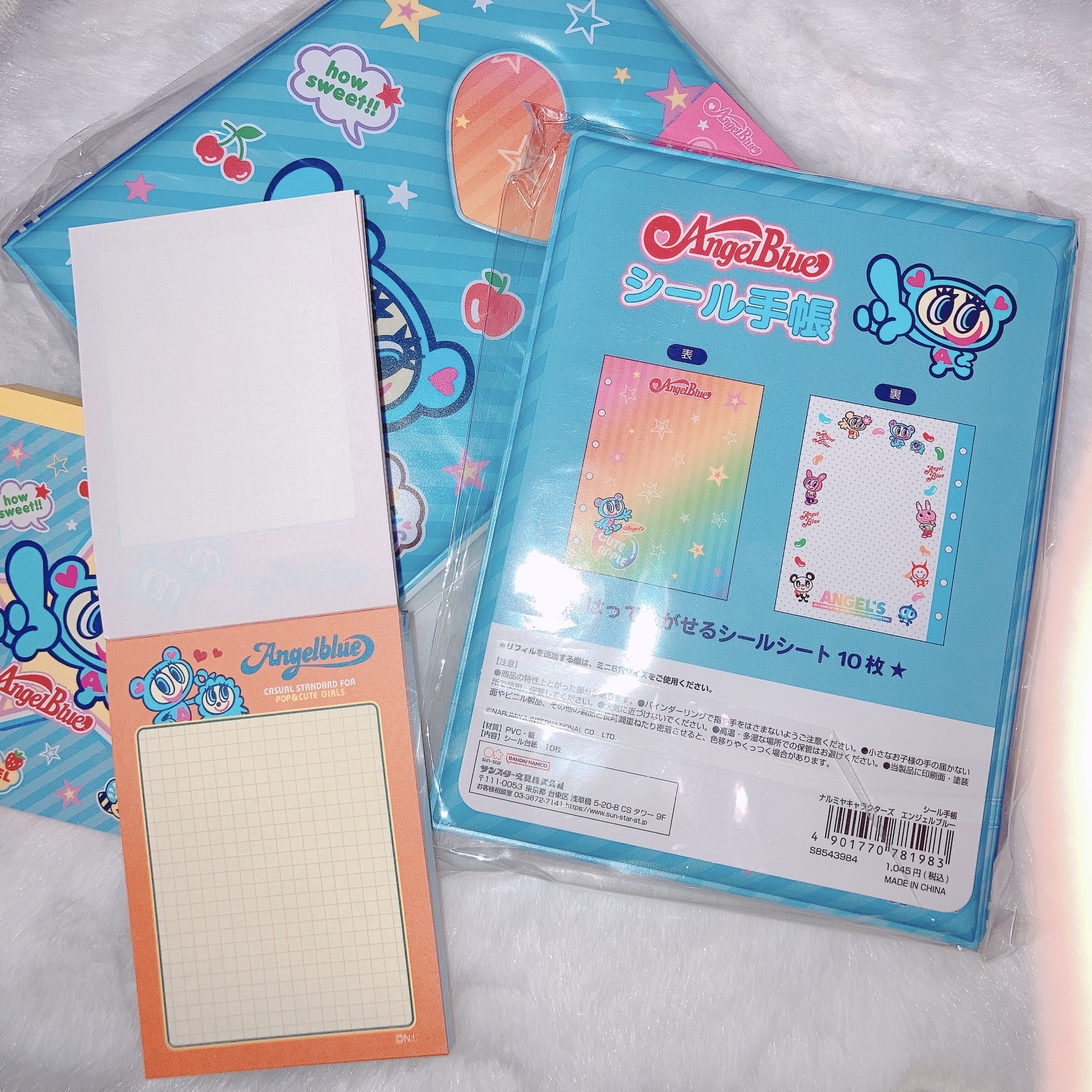 現貨｜日版 Angel blue貼紙收納冊/memo pad