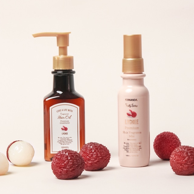 🎀  【預訂】FERNANDA Lychee Fragrance Premium Hair Oil 140ml 