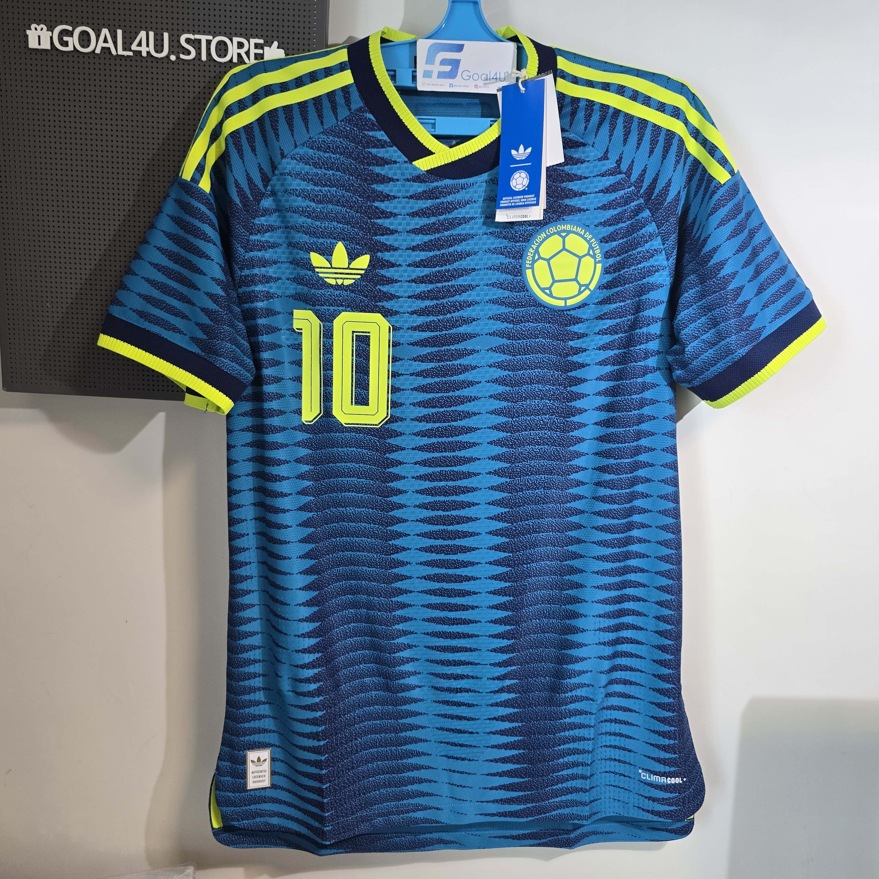  🌊兩大洋色彩交匯 Adidas Colombia 哥倫比亞 2026-27 作客球員版球衣 (可加印字章) JL6973