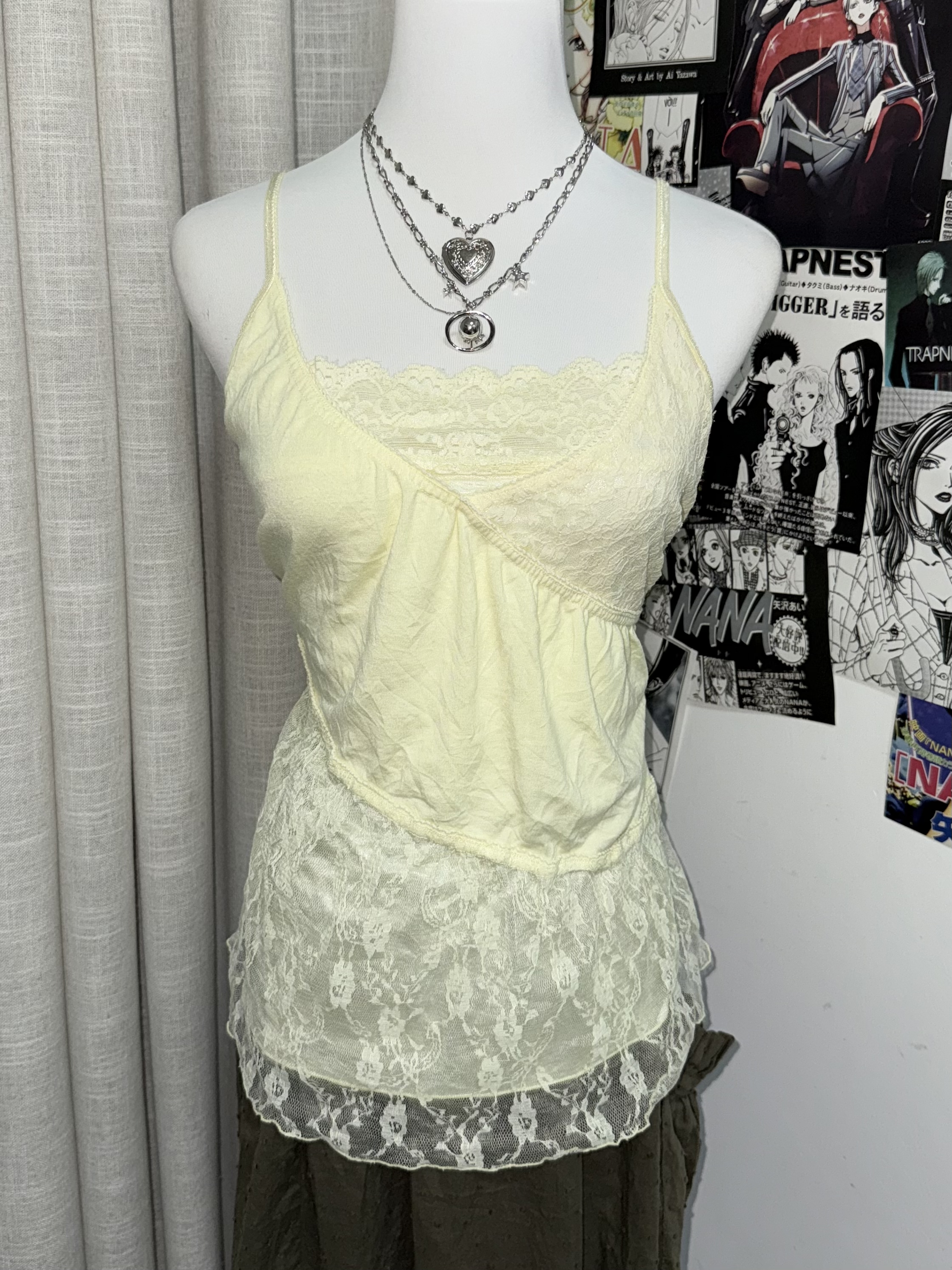 Soft Yellow Lace Mini Top/Dress