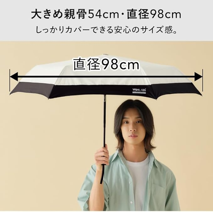 日本直送 Wpc IZA 晴雨兼用自動開合縮骨遮｜100% 防曬防雨 UPF50+ 男士必備