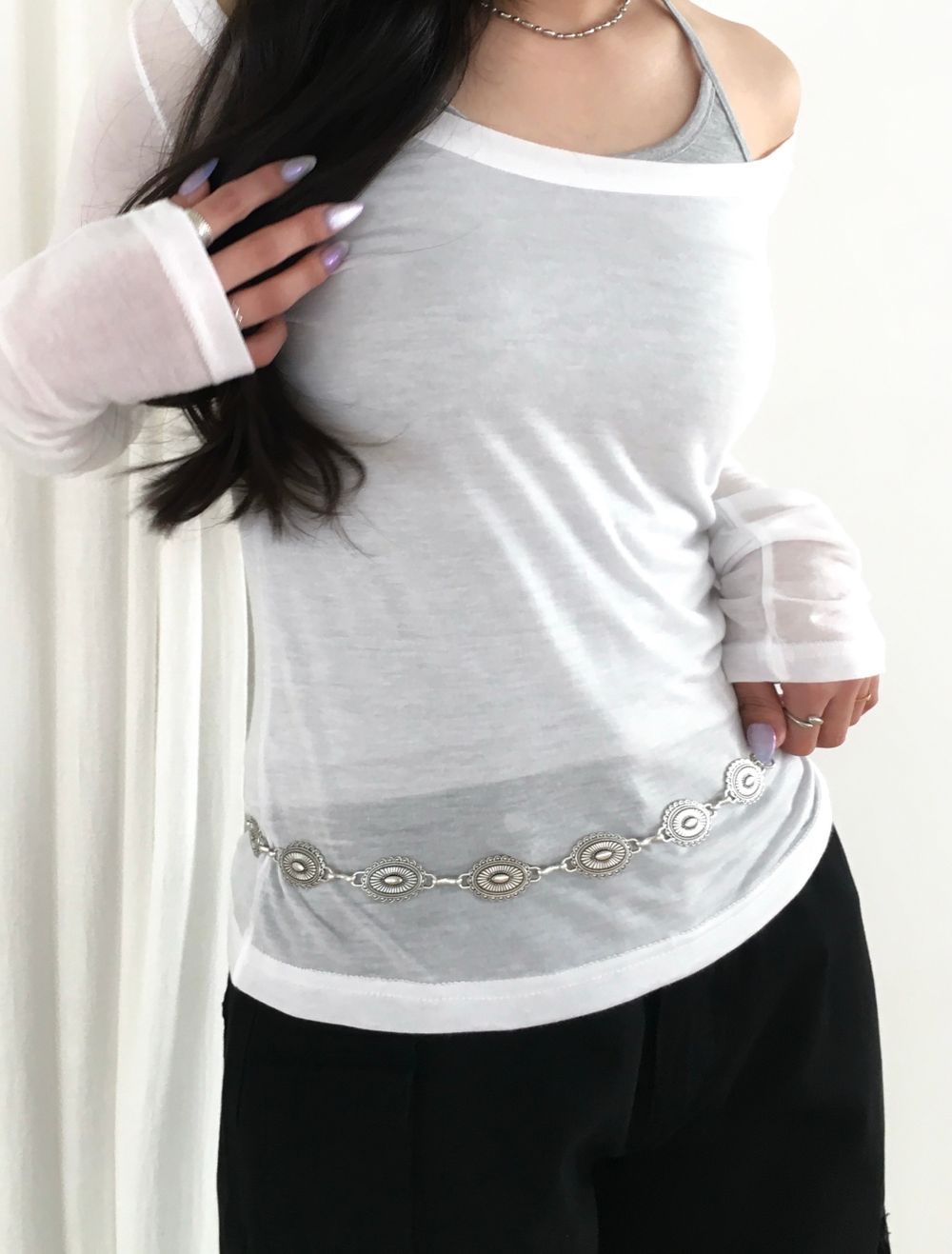 Layered Tencel Tee & Sleeveless Set