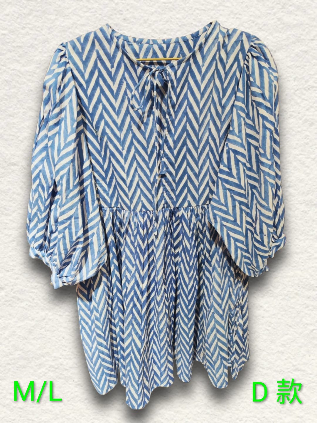 印度木刻印花純綿連身裙