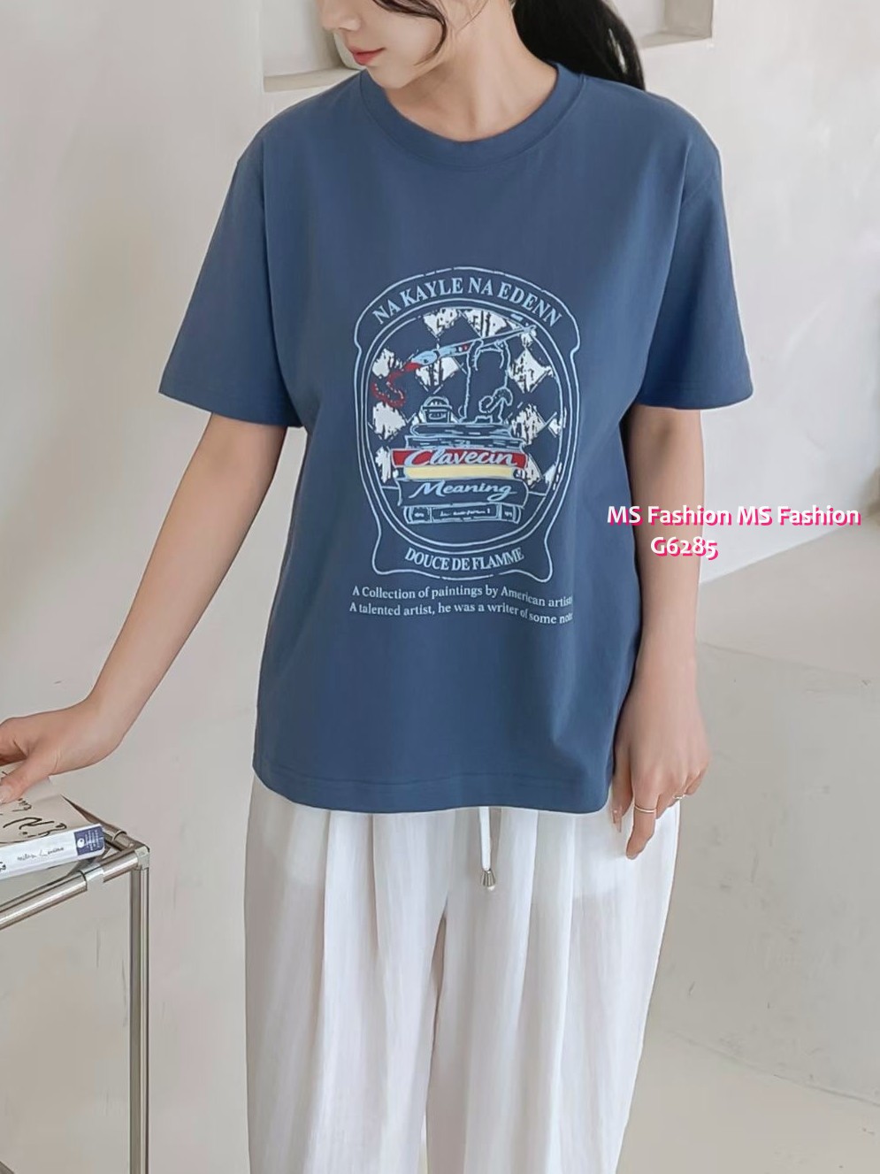 G6285 靚print tee仔