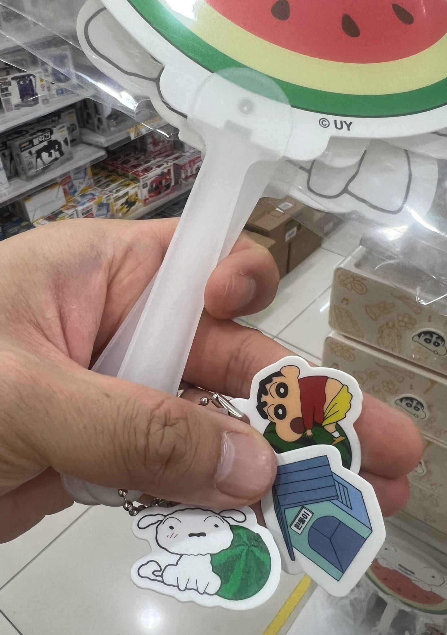 蠟筆小新膠扇