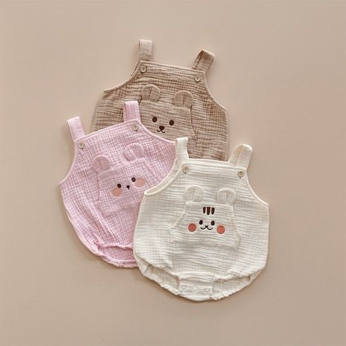 DTD奶萌人物系列🍼-棉紗背帶爬服