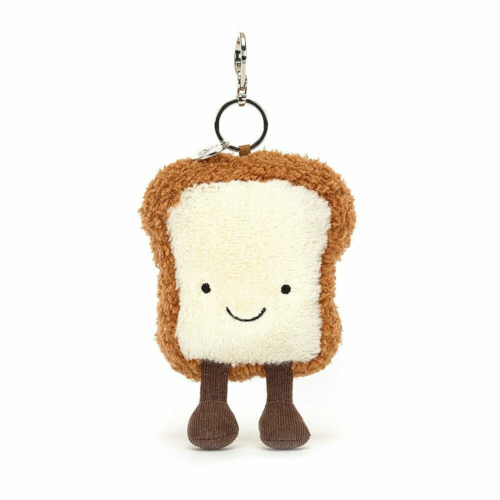 JELLYCAT Amuseables Toast Bag Charm 方包/吐司鎖匙扣 (Retired)