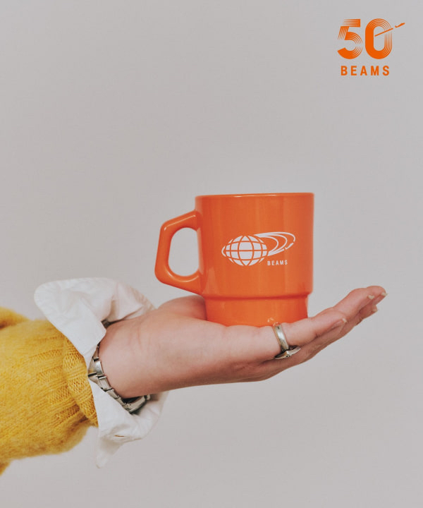 【別注】50周年 Fire-King × BEAMS / ADVERTISING MUG