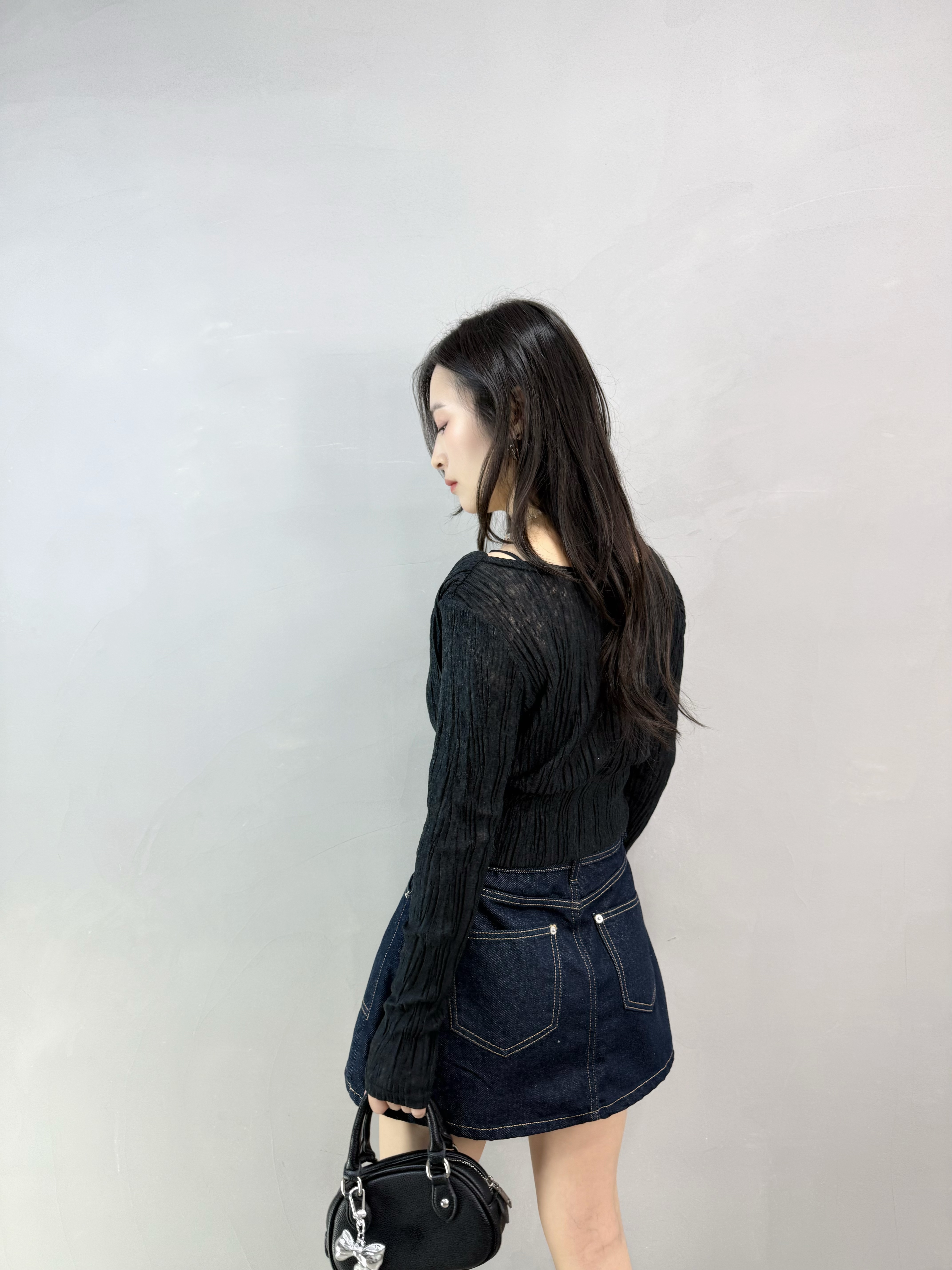 L60 斜領暗紋Top