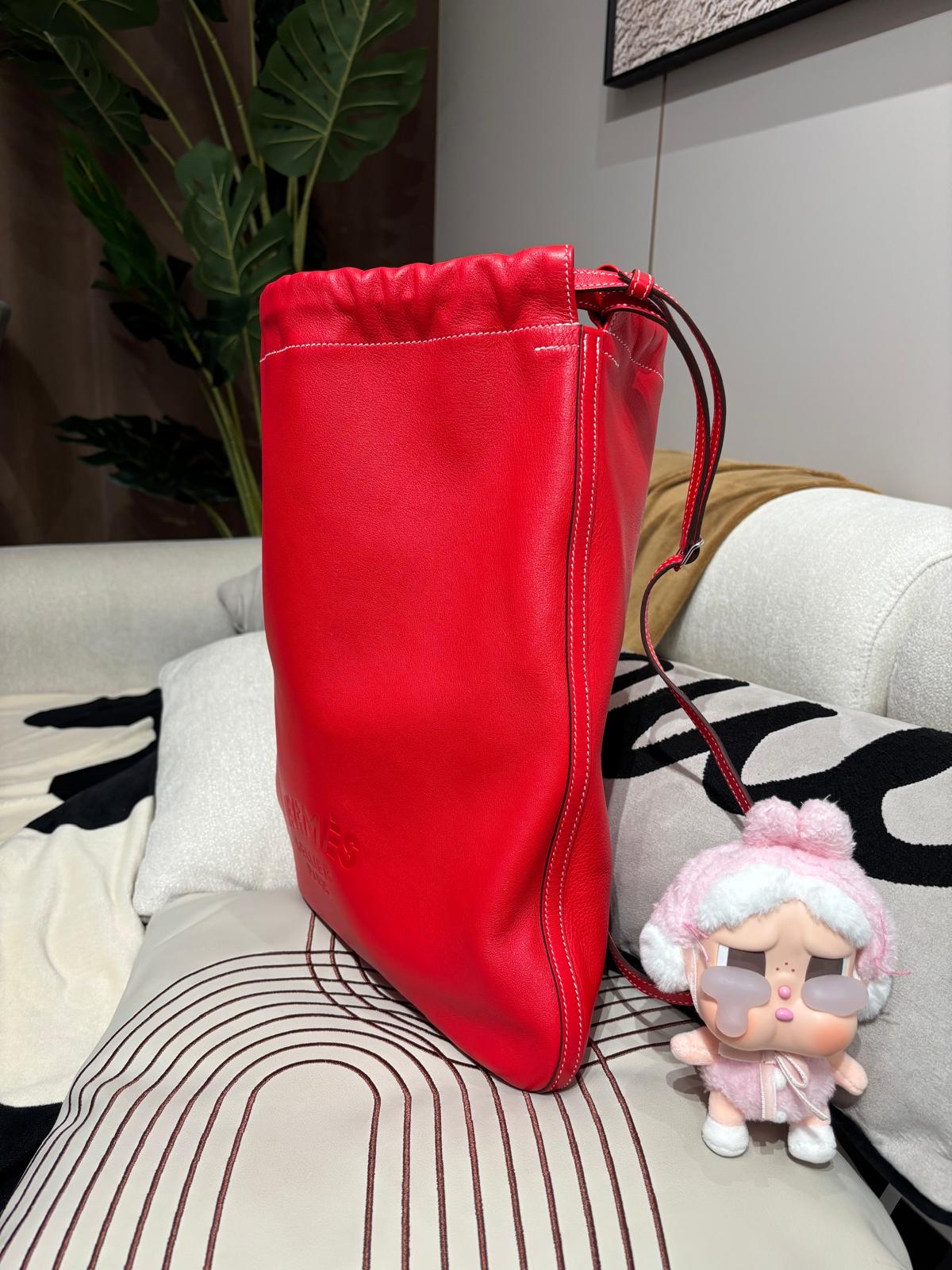 Hermes bridado backpack calfskin  100%Authentic,99%new✅dust bag