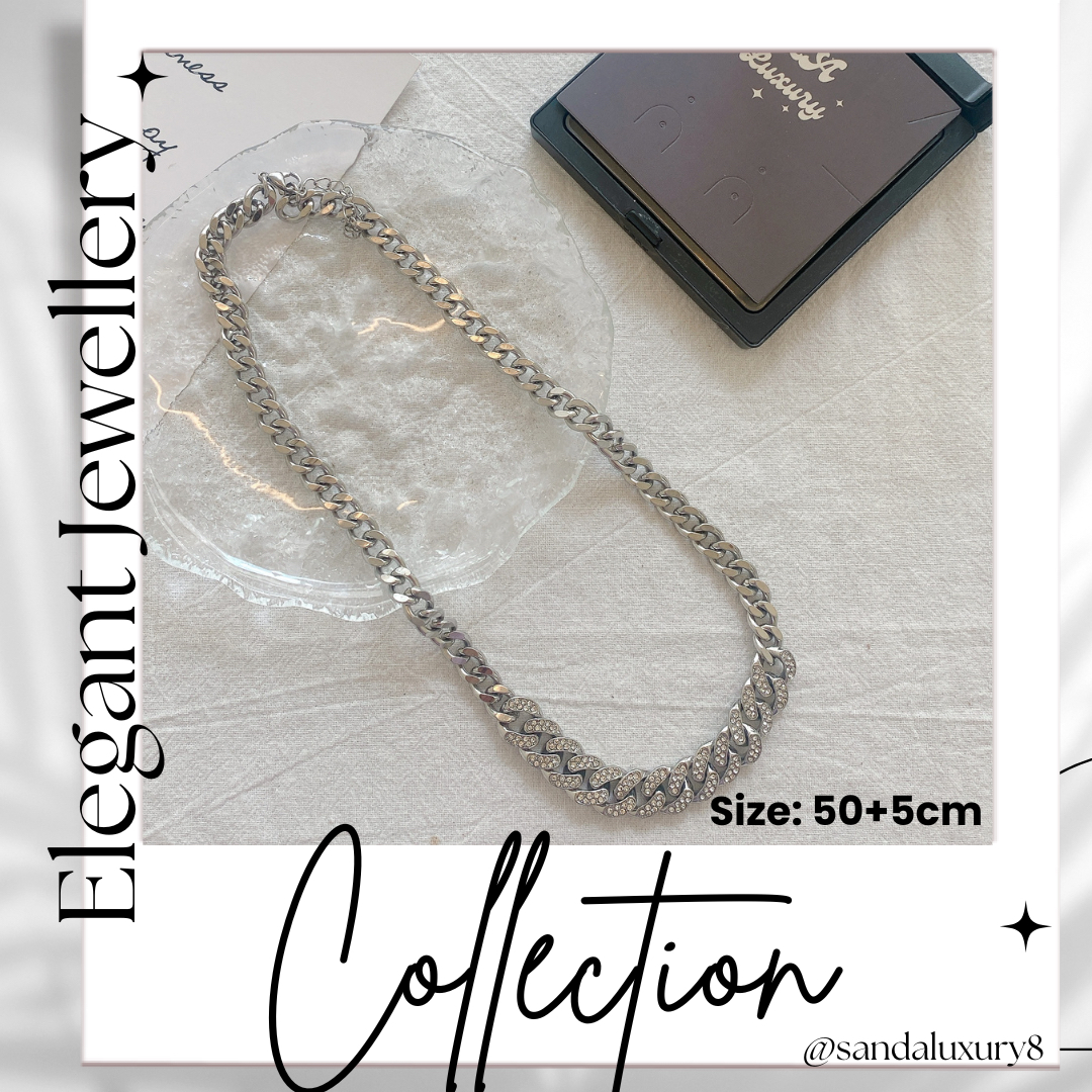 Diamond Cuban Chain Titanium Steel Accessory