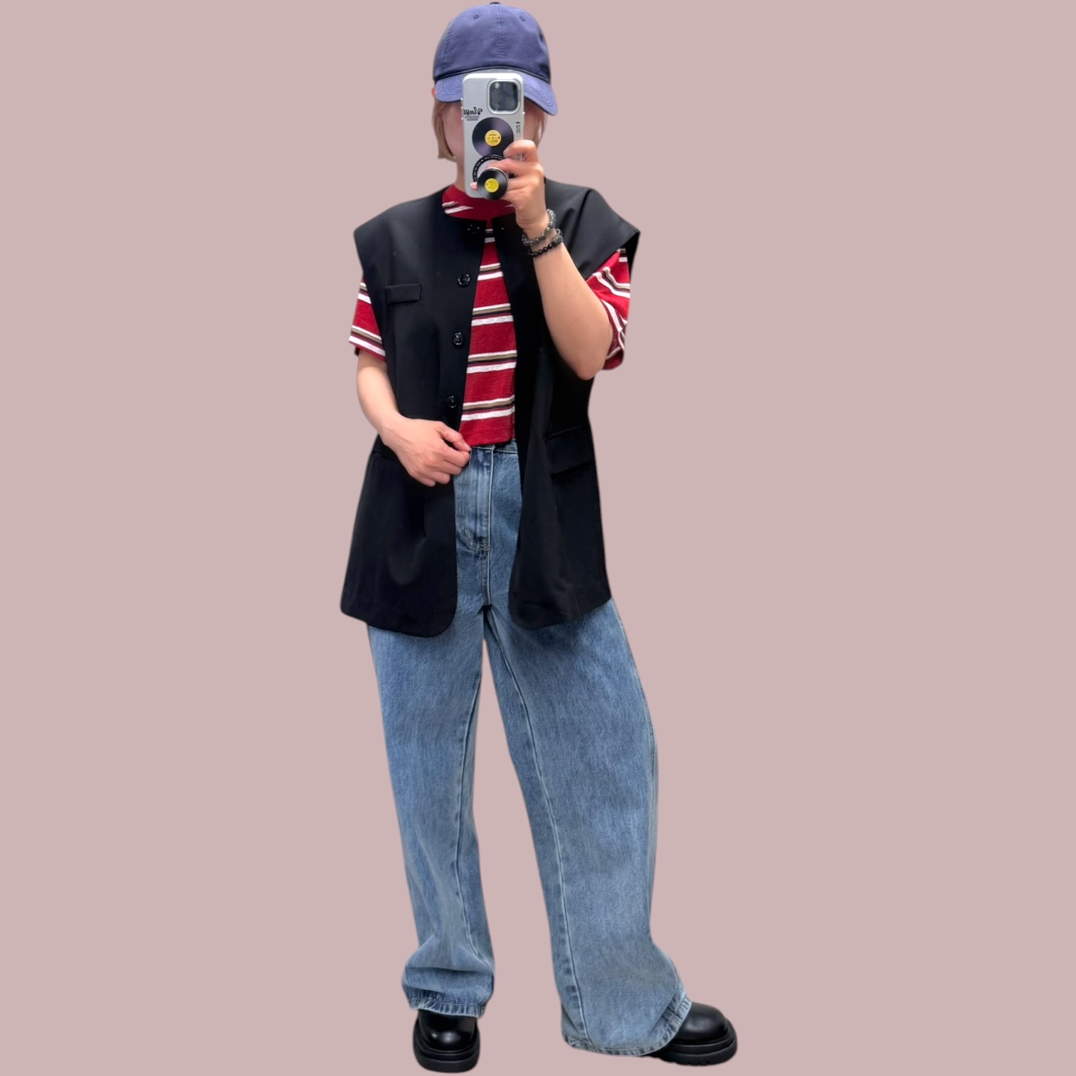 221396 橫間短Tee