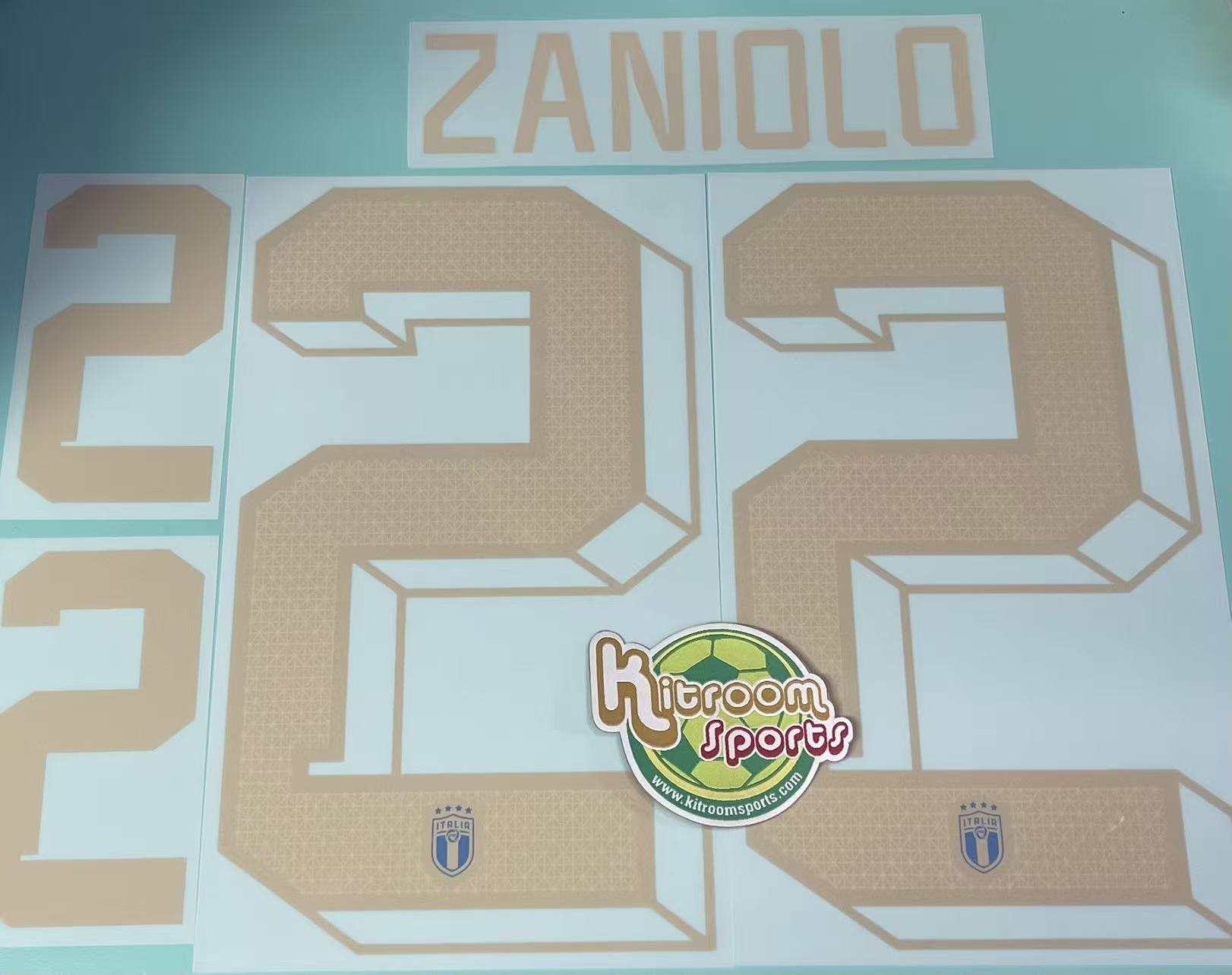 2022 Italy Home Nameset #22 ZANIOLO